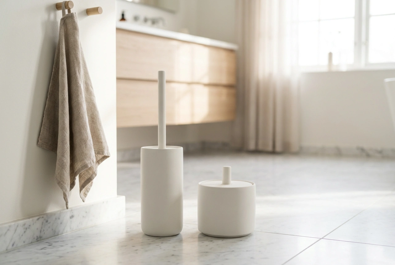 Wie Sie die Toilettenpapier- und Bürstenhalter-Kombination hygienisch sauber halten