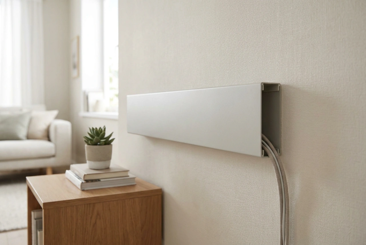 Wie Sie die TV-Kabelabdeckung perfekt an die Wandfarbe anpassen