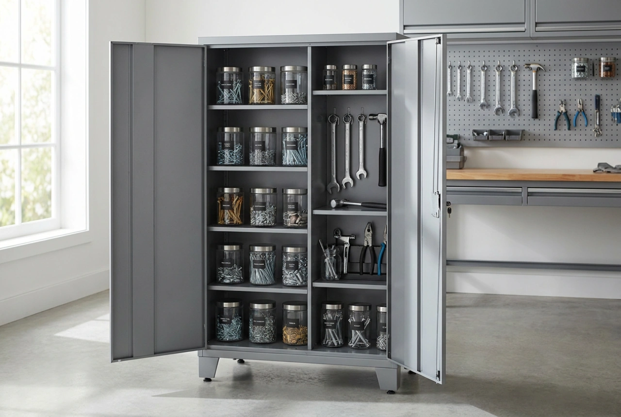 Metallschrank für die Garage: Werkzeuge und chemische Mittel sicher und materialschonend lagern