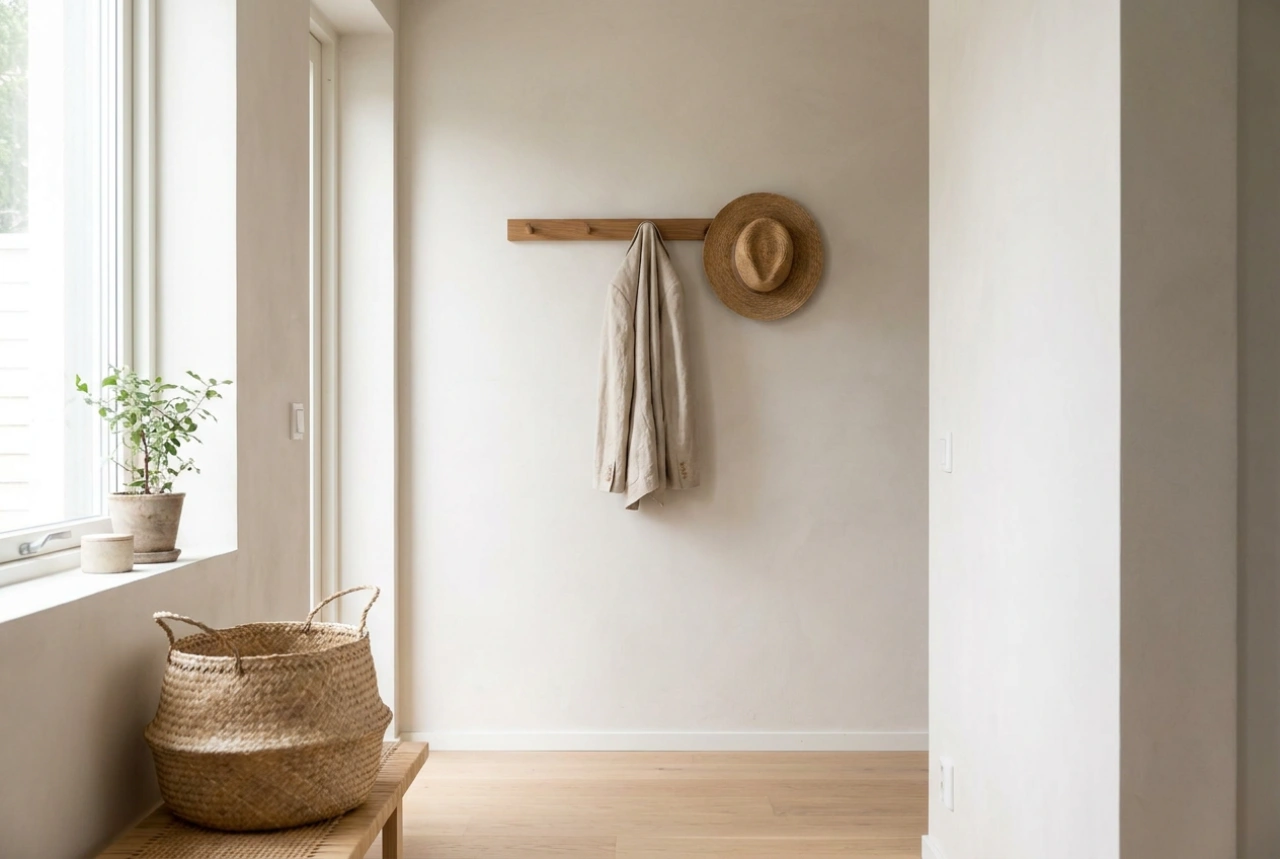 Wie Sie den Eingangsbereich mit einer Wandgarderobe effizient organisieren