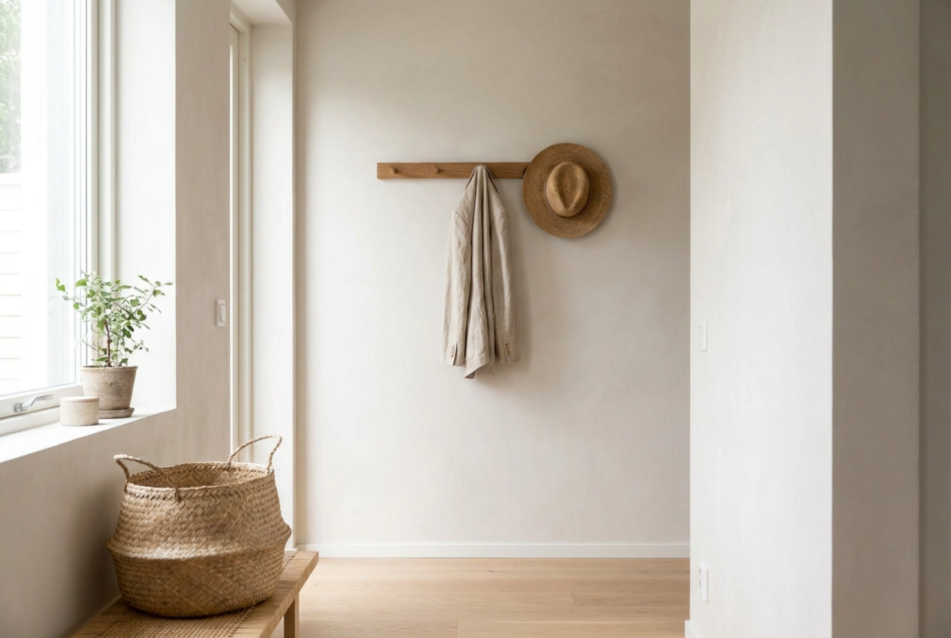 Wie Sie den Eingangsbereich mit einer Wandgarderobe effizient organisieren