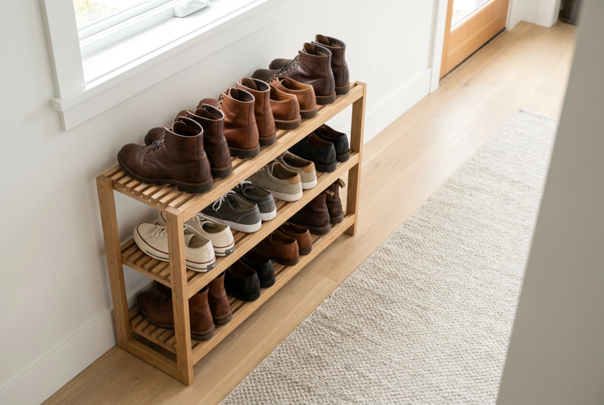 Schuhe im Schrank richtig anordnen: So behalten Sie stets den Überblick