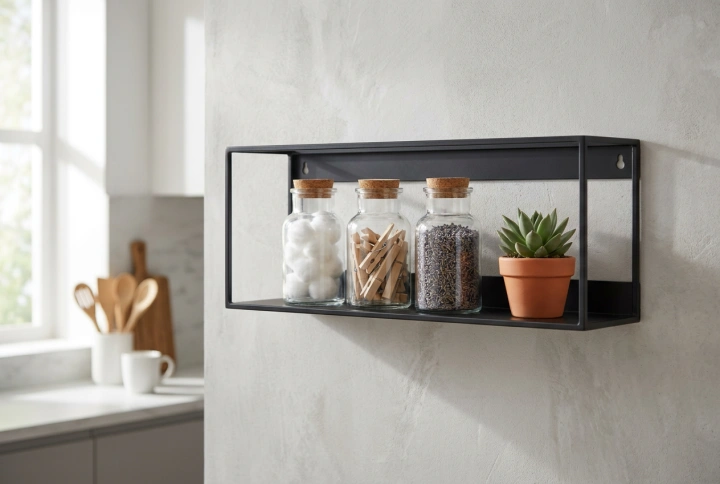 Metallwandregale: Minimalistische Ordnung ohne schwere Möbel
