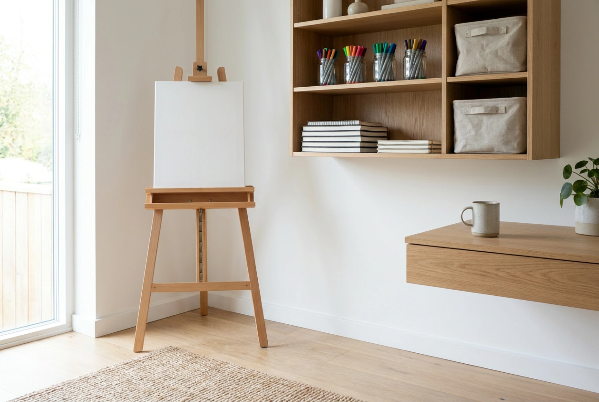 Kreativecke einrichten: So organisieren Sie einen funktionalen Malplatz mit Tafel für Kinder