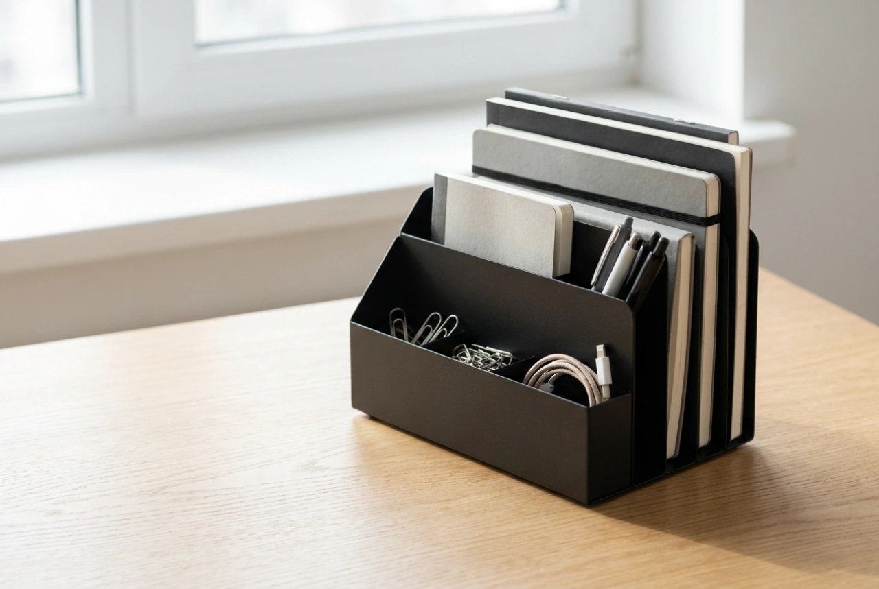 Wie Sie einen Schreibtisch-Organizer aus Metall für Kleinteile optimal nutzen