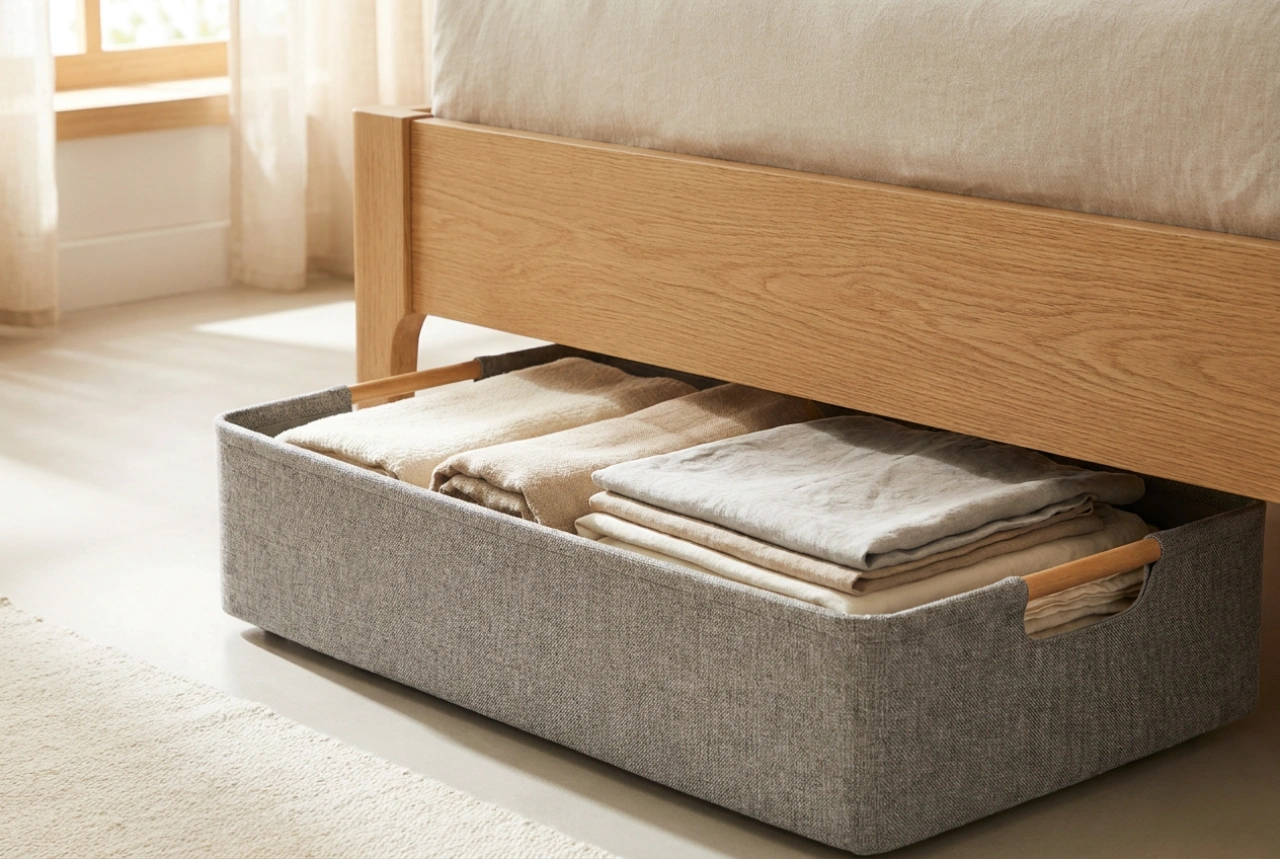 Stauraum unter dem Bett: Wie Sie Rollboxen effizient und ordentlich nutzen