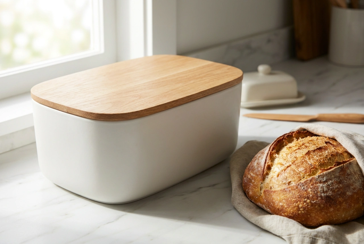 Wie ein Brotkasten mit Holzelementen die Haltbarkeit von Brot verlängert