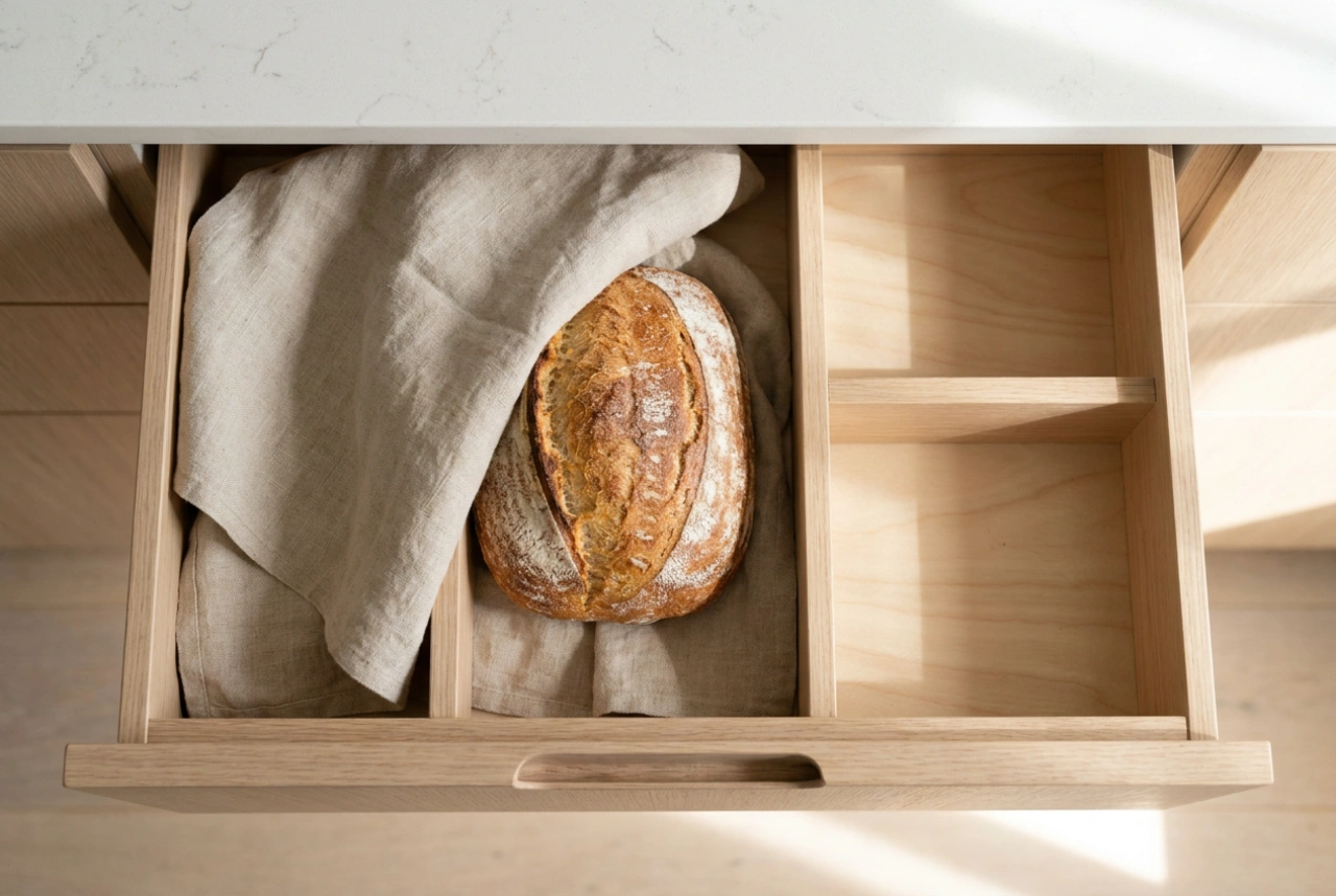 Brot im Schubladeneinsatz richtig lagern: So verhindern Sie Feuchtigkeitsstau und Schimmel