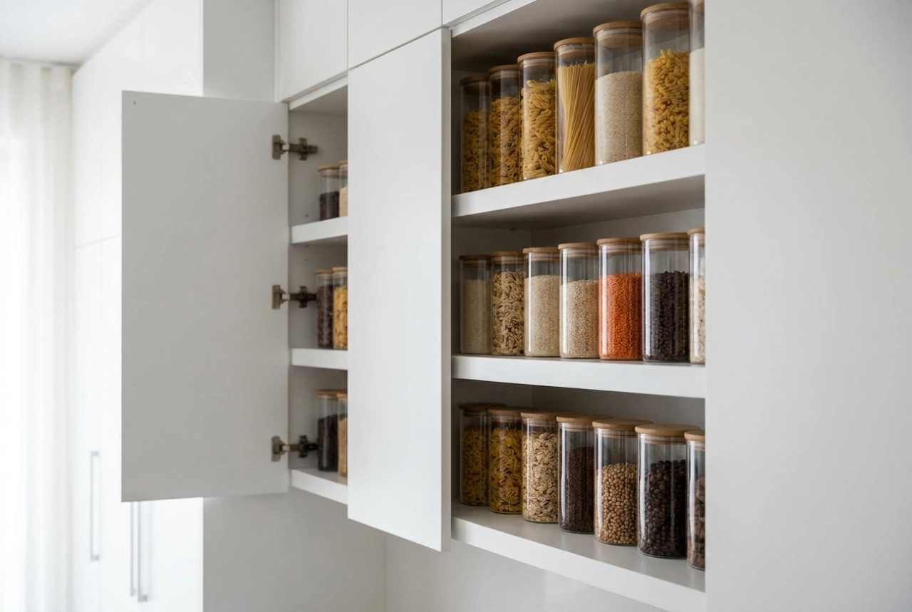Wann geschlossene Regale in der Speisekammer Vorräte optimal schützen