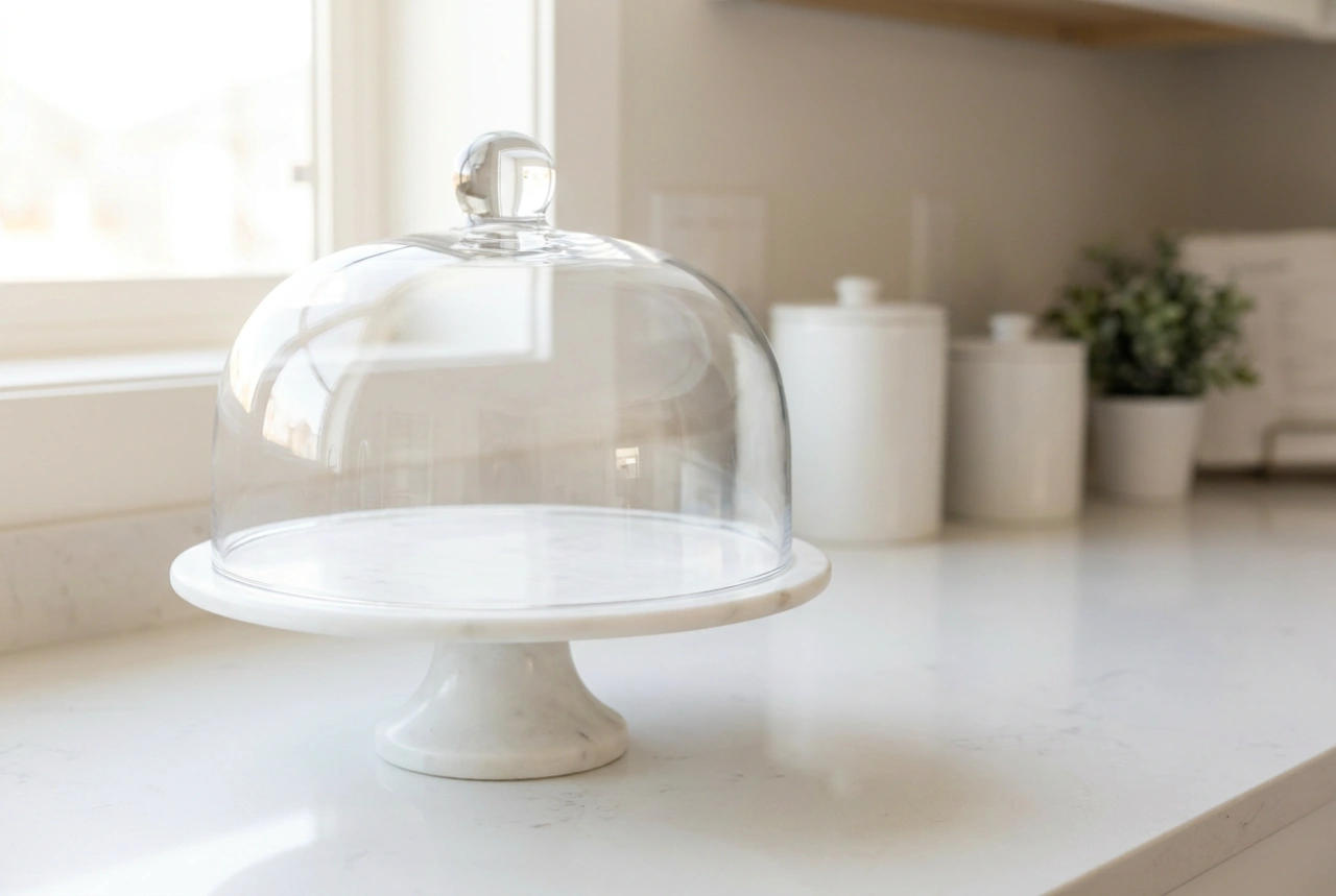 Kuchen auf der Etagere mit Haube richtig schützen und frisch halten