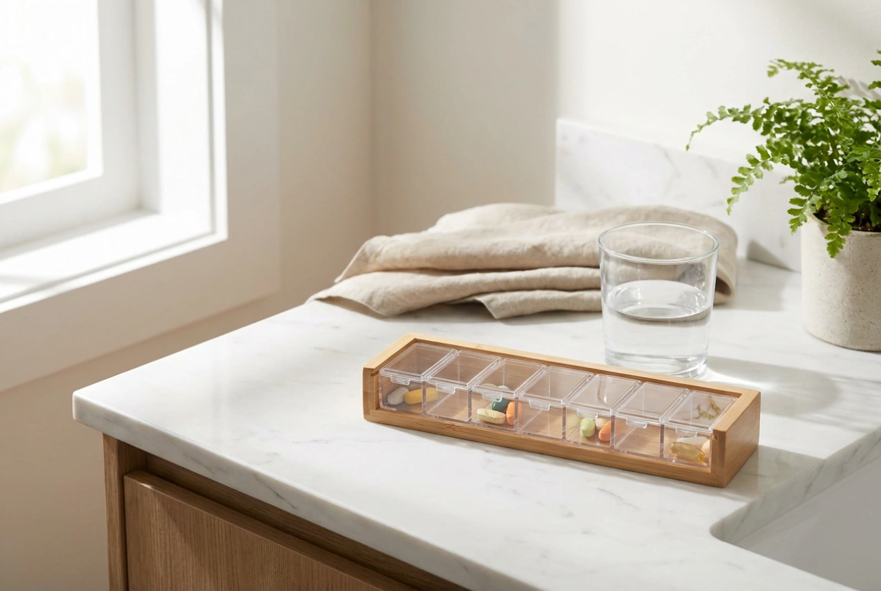 Der wöchentliche Tabletten-Organizer und einfache Regeln für die Haushaltsordnung