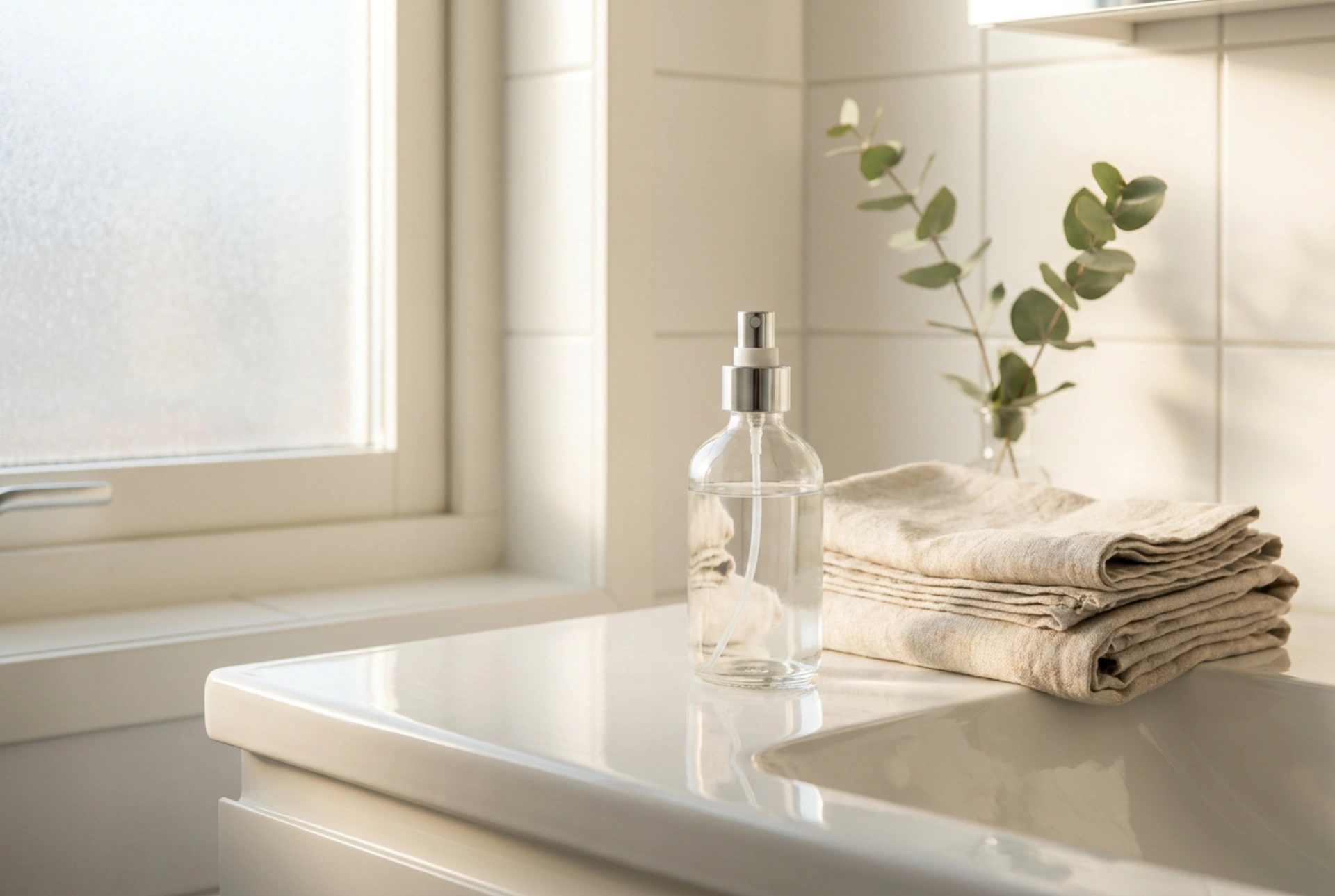 Wie man Lufterfrischer im Badezimmer nach dem Putzen richtig anwendet
