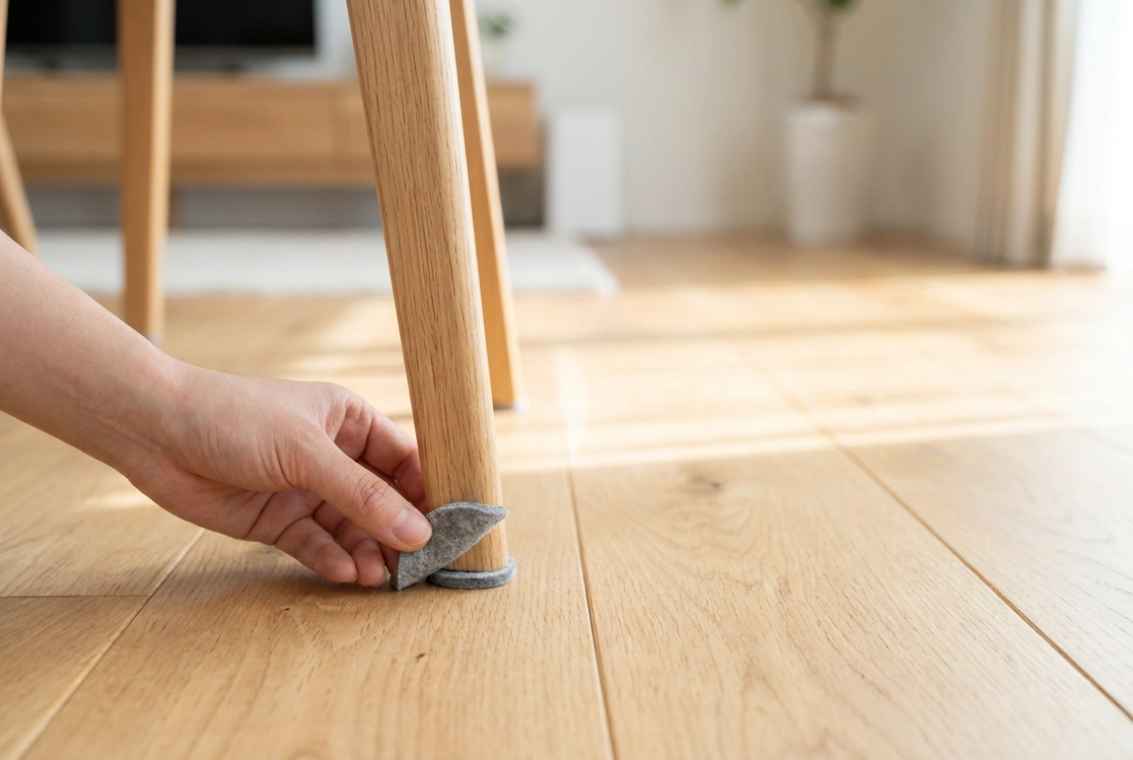 Wie man Filzgleiter für Stühle richtig anwendet, um den Boden optimal zu schützen