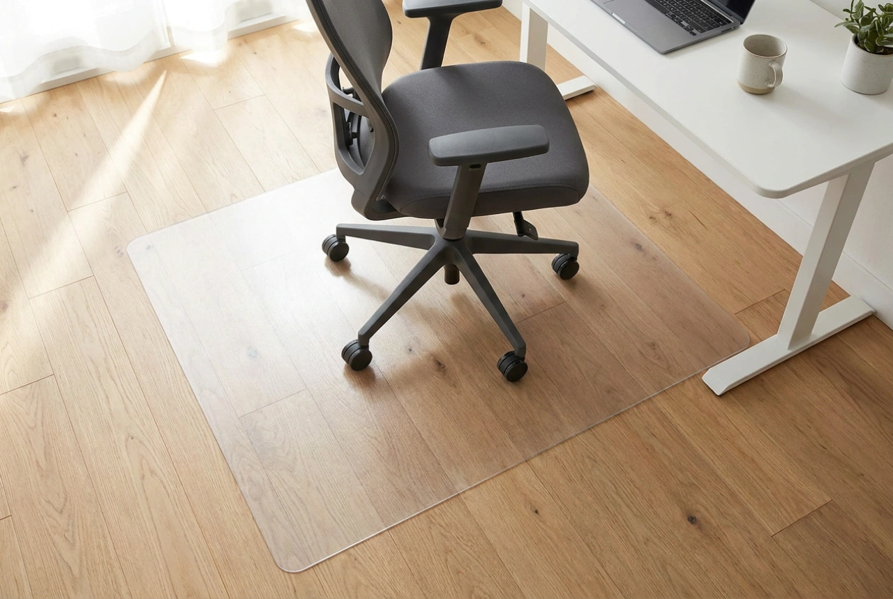 Wie Sie Bodenschutzmatten für Bürostühle richtig nutzen, um Rollspuren zu vermeiden