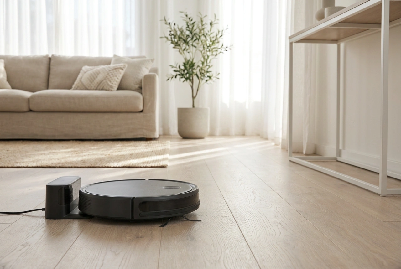 Reinigungsplan für Saug- und Wischroboter im gesamten Haus