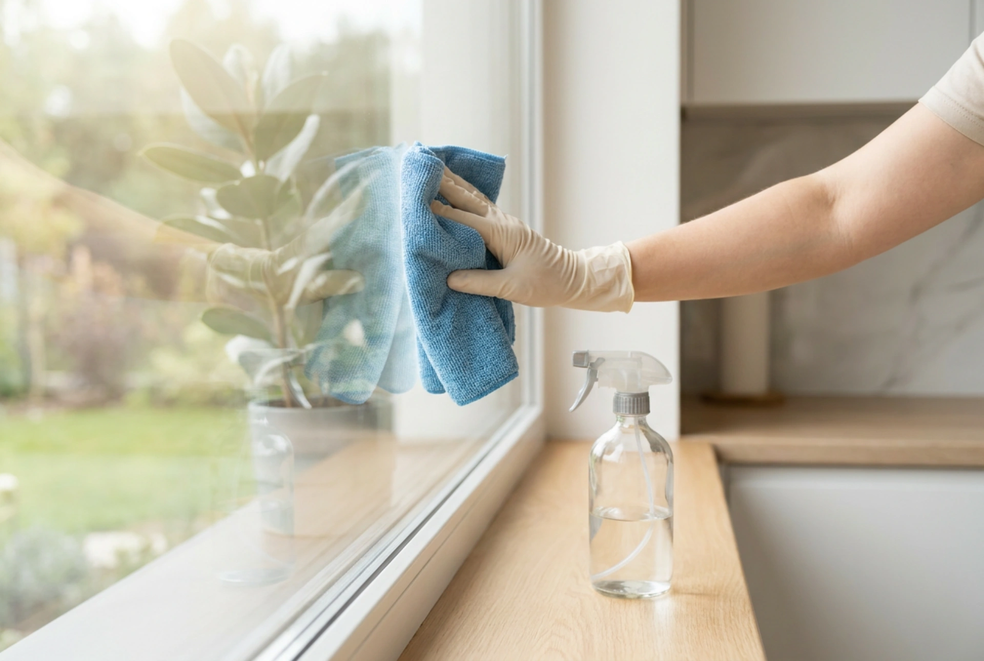 Professioneller Glasreiniger für streifenfreien Glanz und seine korrekte Anwendung