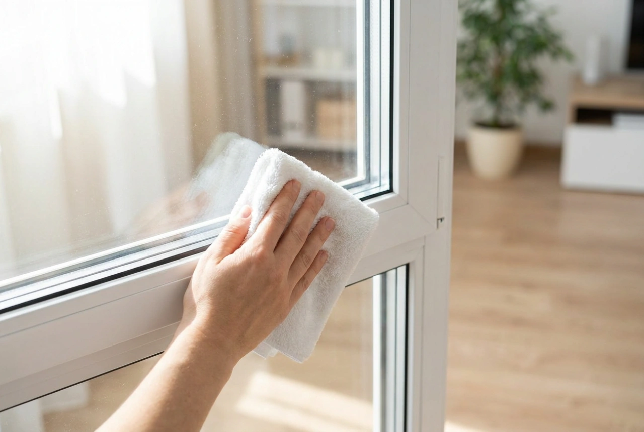 Kunststoff-Fensterrahmen reinigen: Streifenfreier Glanz ohne stumpfe Profile