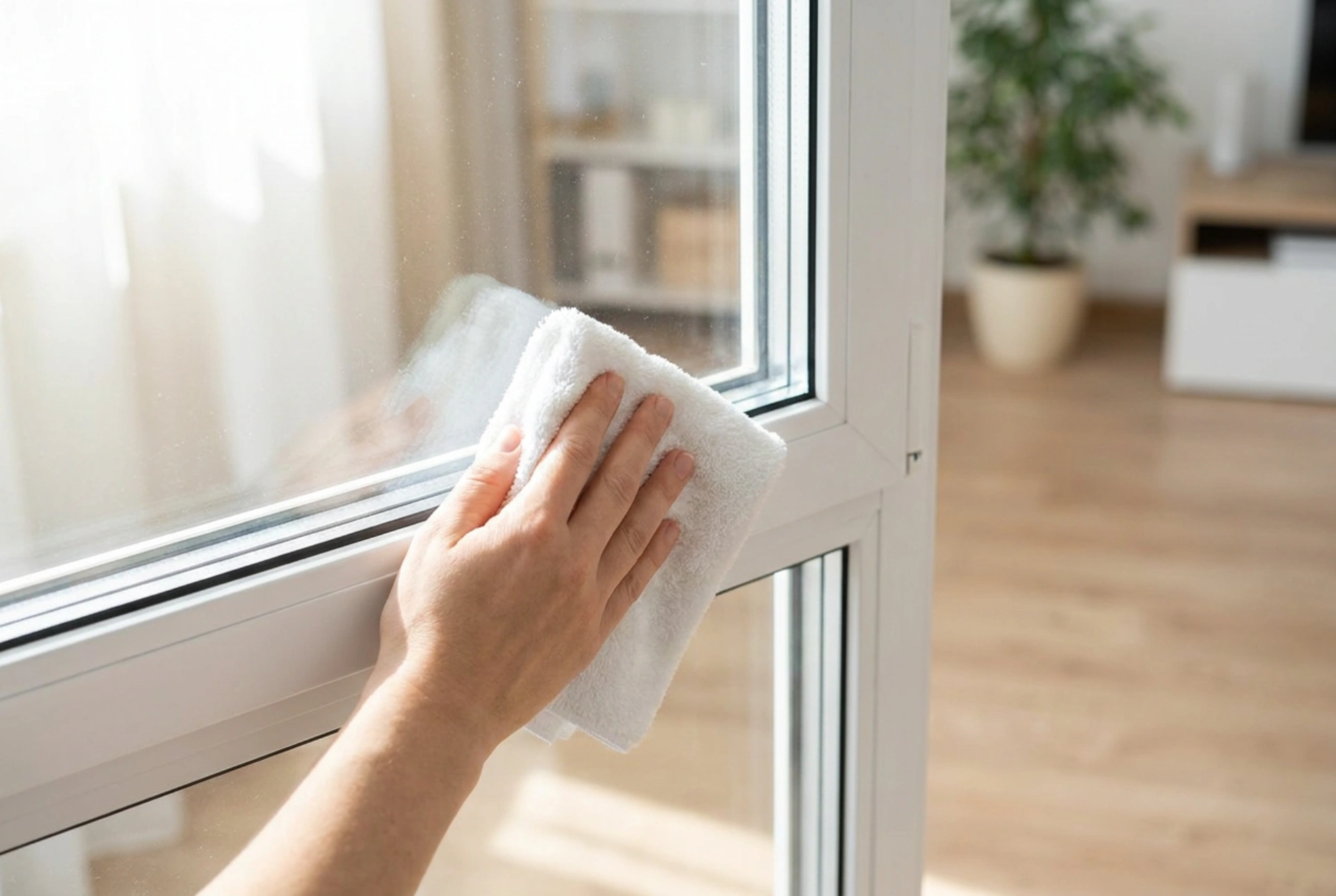 Kunststoff-Fensterrahmen reinigen: Streifenfreier Glanz ohne stumpfe Profile