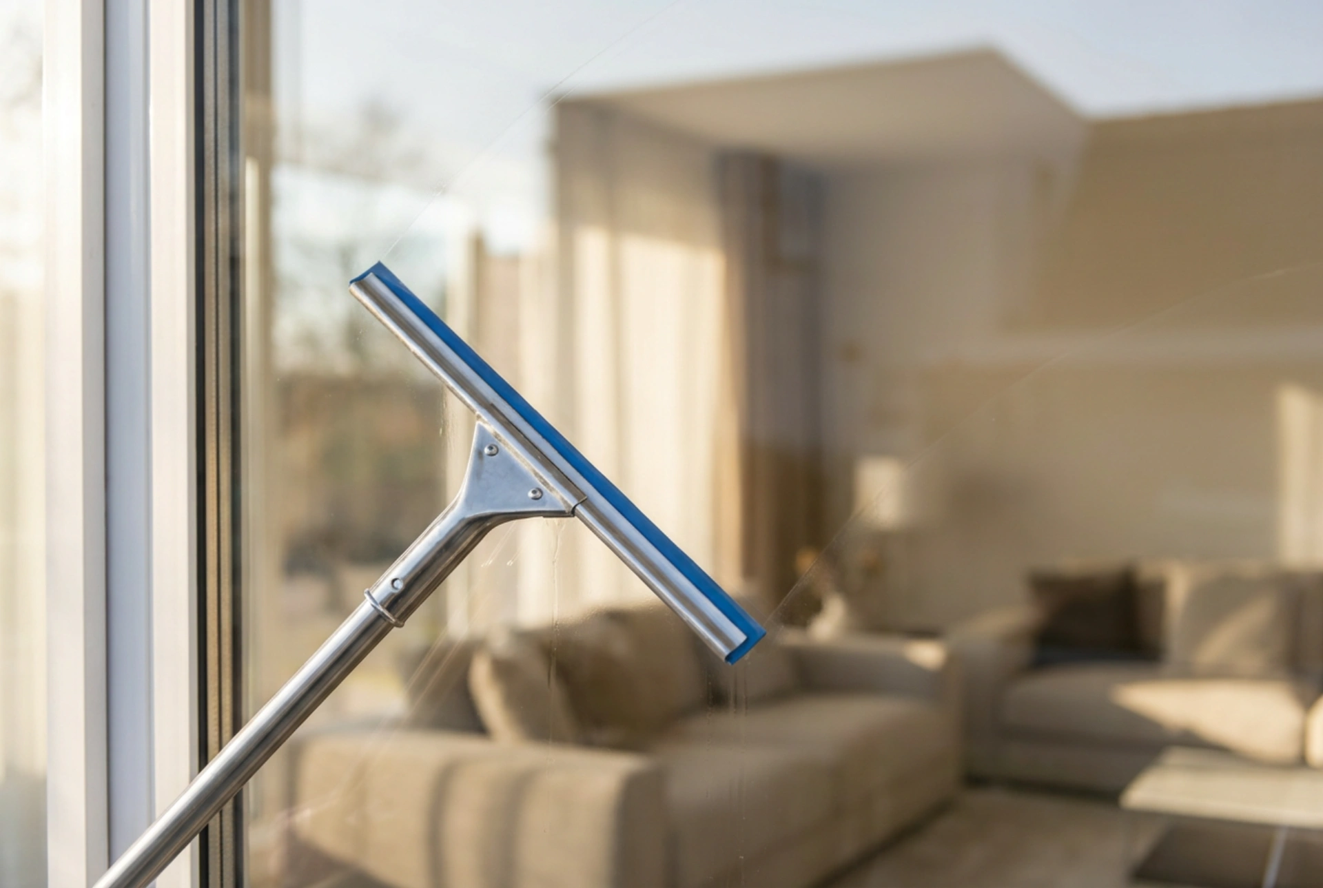 Wie Sie mit einer professionellen Teleskop-Fensterabzieher-Stange streifenfrei arbeiten