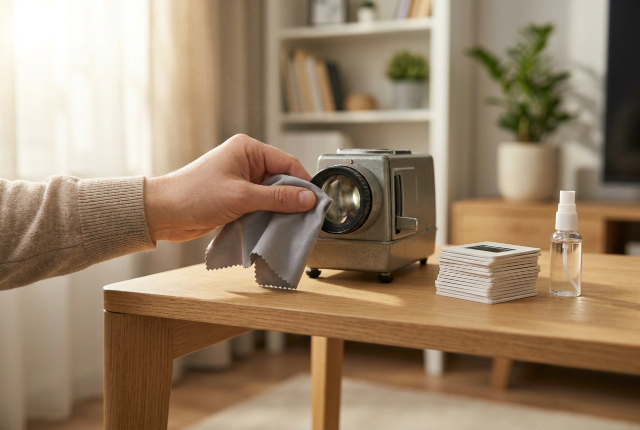 Dia-Projektor reinigen und einstellen: Präzise Pflege für gerahmte Dias