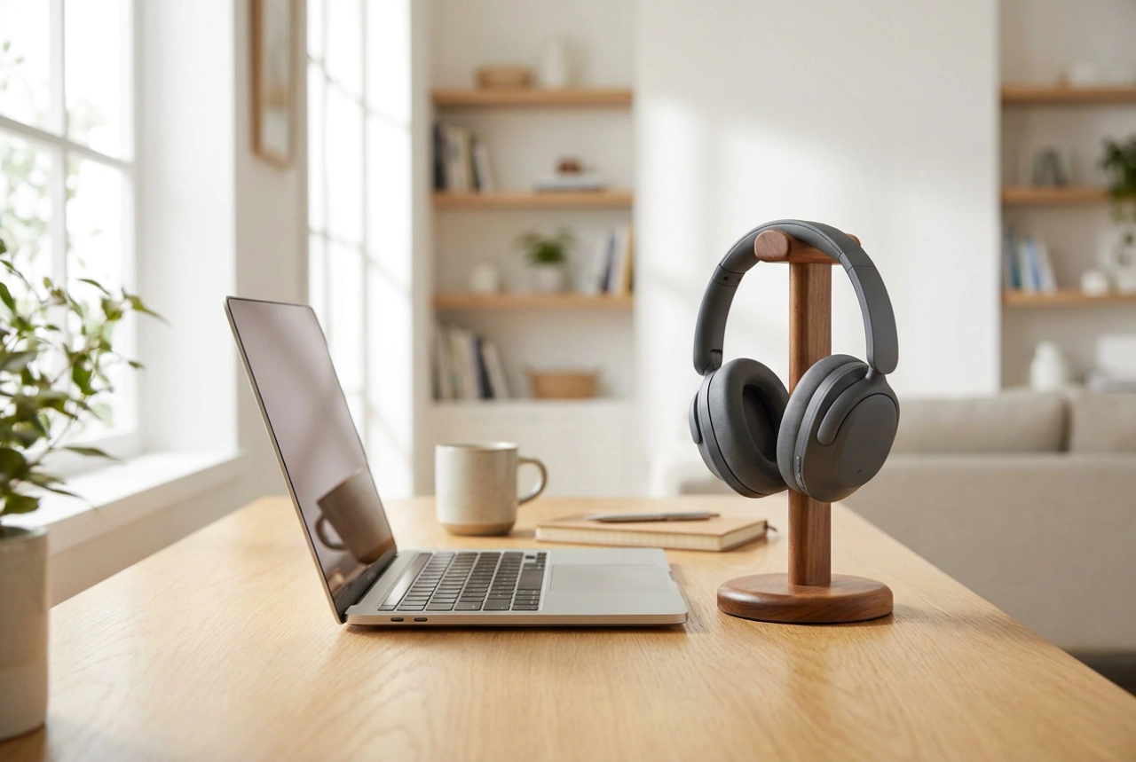 Over-Ear-Kopfhörer mit Mikrofon richtig einstellen für Telefonate