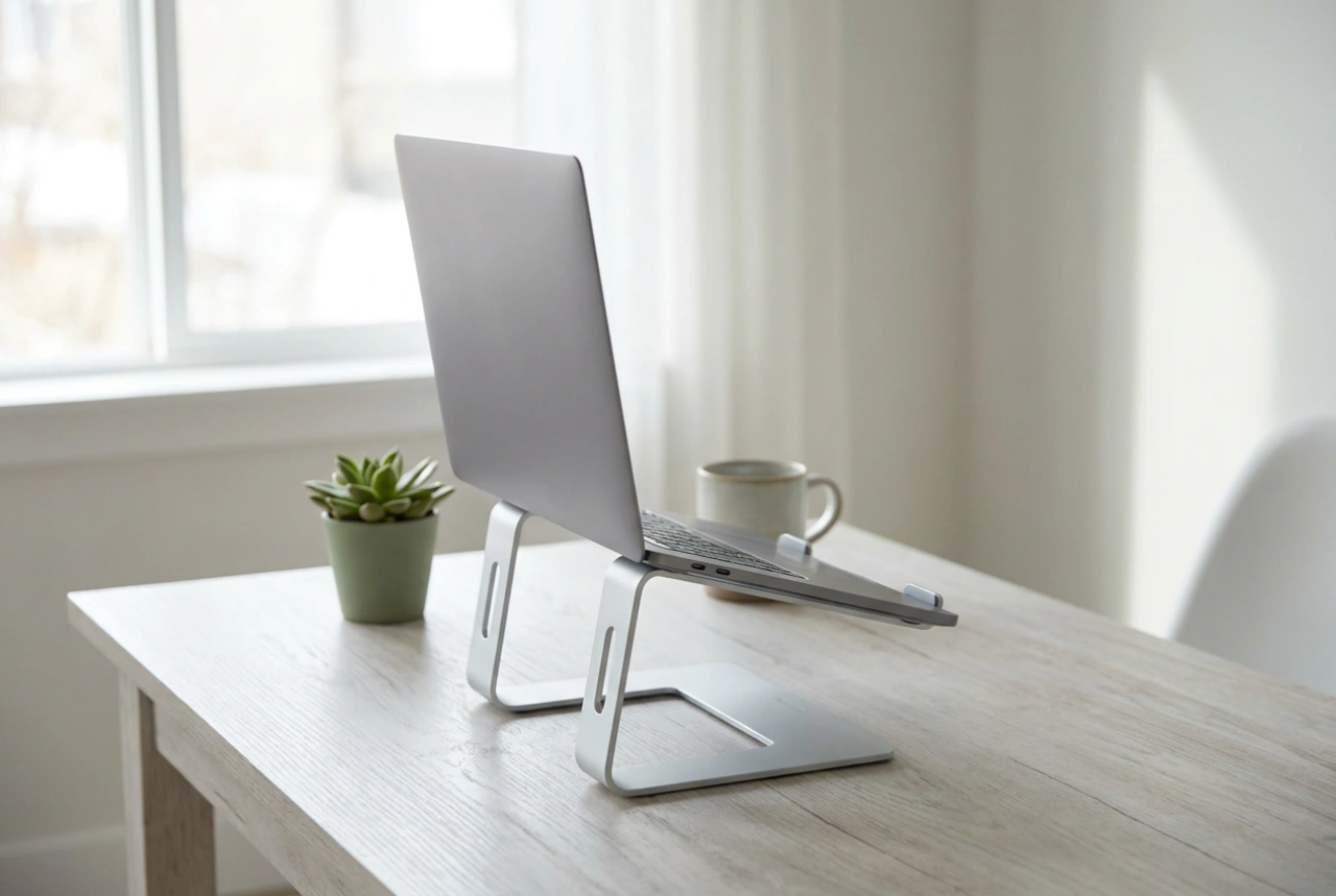 Wie Sie einen verstellbaren Laptop-Ständer für ergonomisches Arbeiten anpassen