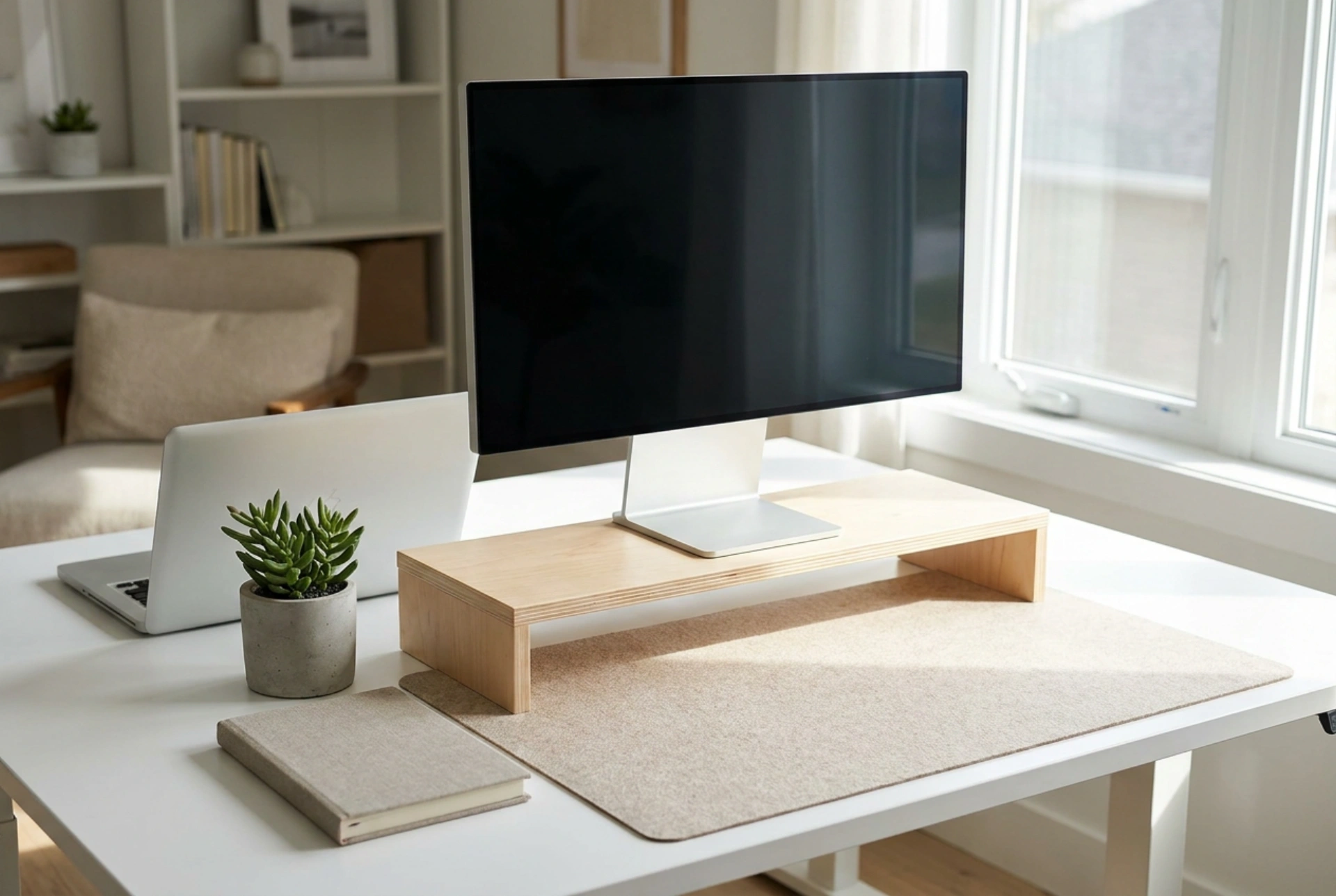 Wie Sie einen Monitorständer richtig positionieren, um den Schreibtisch zu organisieren