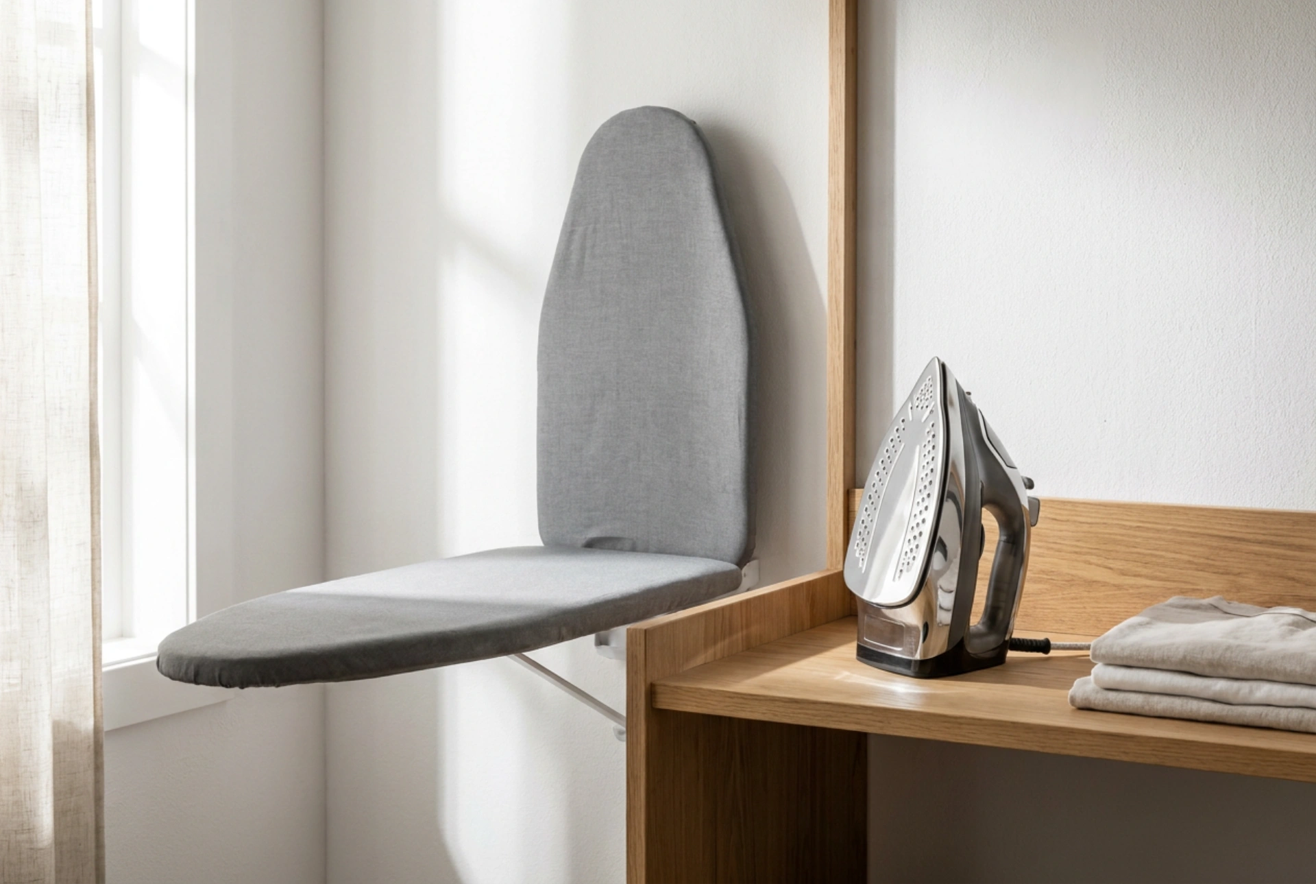 Das Wandbügelbrett: Platzsparendes und ergonomisches Bügeln auf engem Raum