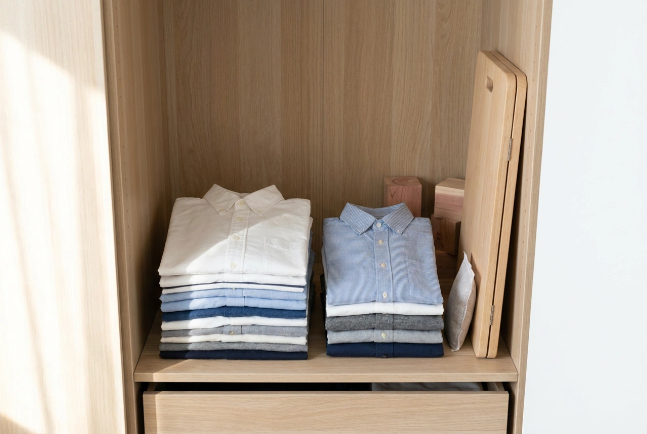 Wie Sie ein Faltbrett für Kleidung nutzen, um dauerhaft Ordnung im Schrank zu halten