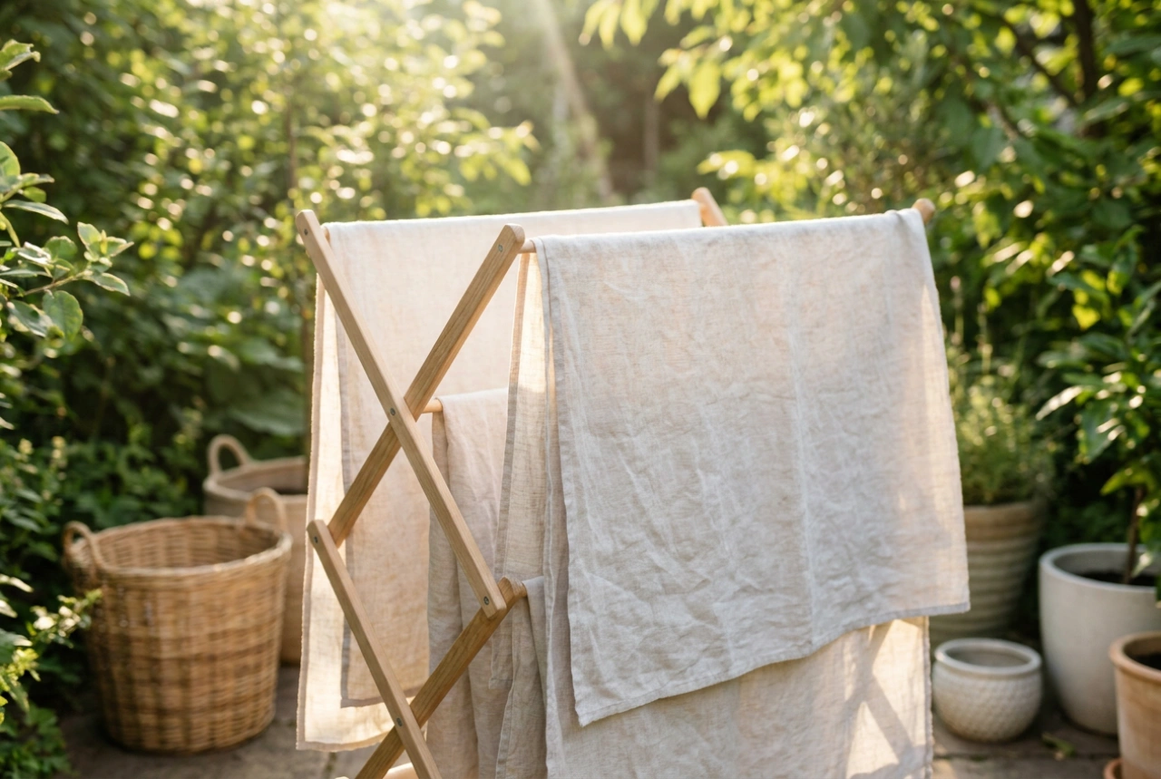 Wäsche im Garten trocknen: Pollen und starre Stoffe effektiv vermeiden