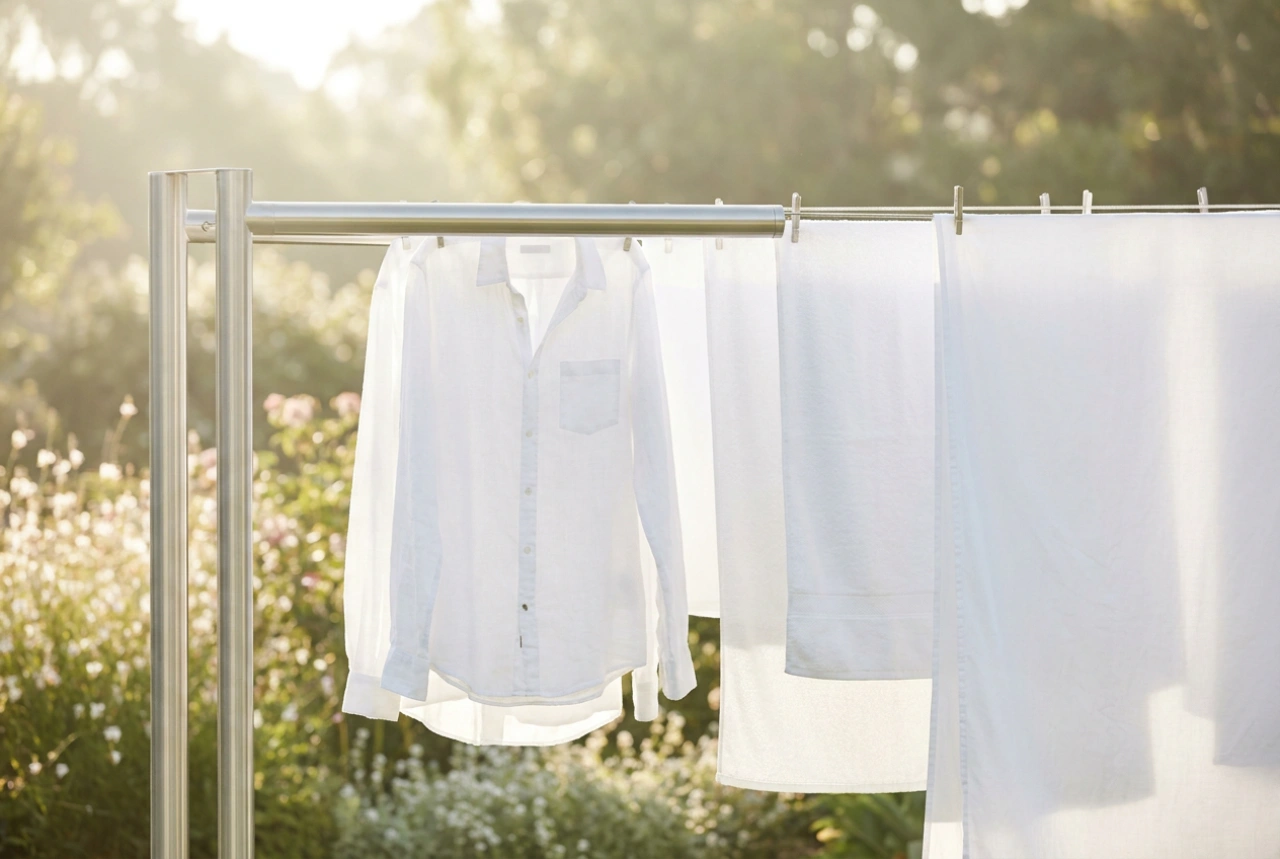 Wie Sie Kleidung auf dem Außenwäscheständer materialschonend und sicher trocknen