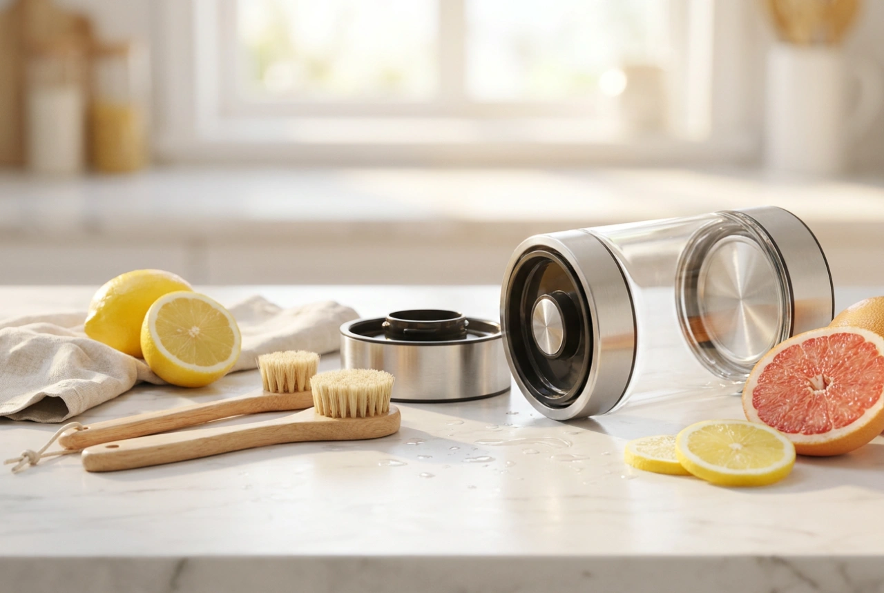 Slow Juicer richtig reinigen: So bleiben Sieb und Pressschnecke hygienisch sauber