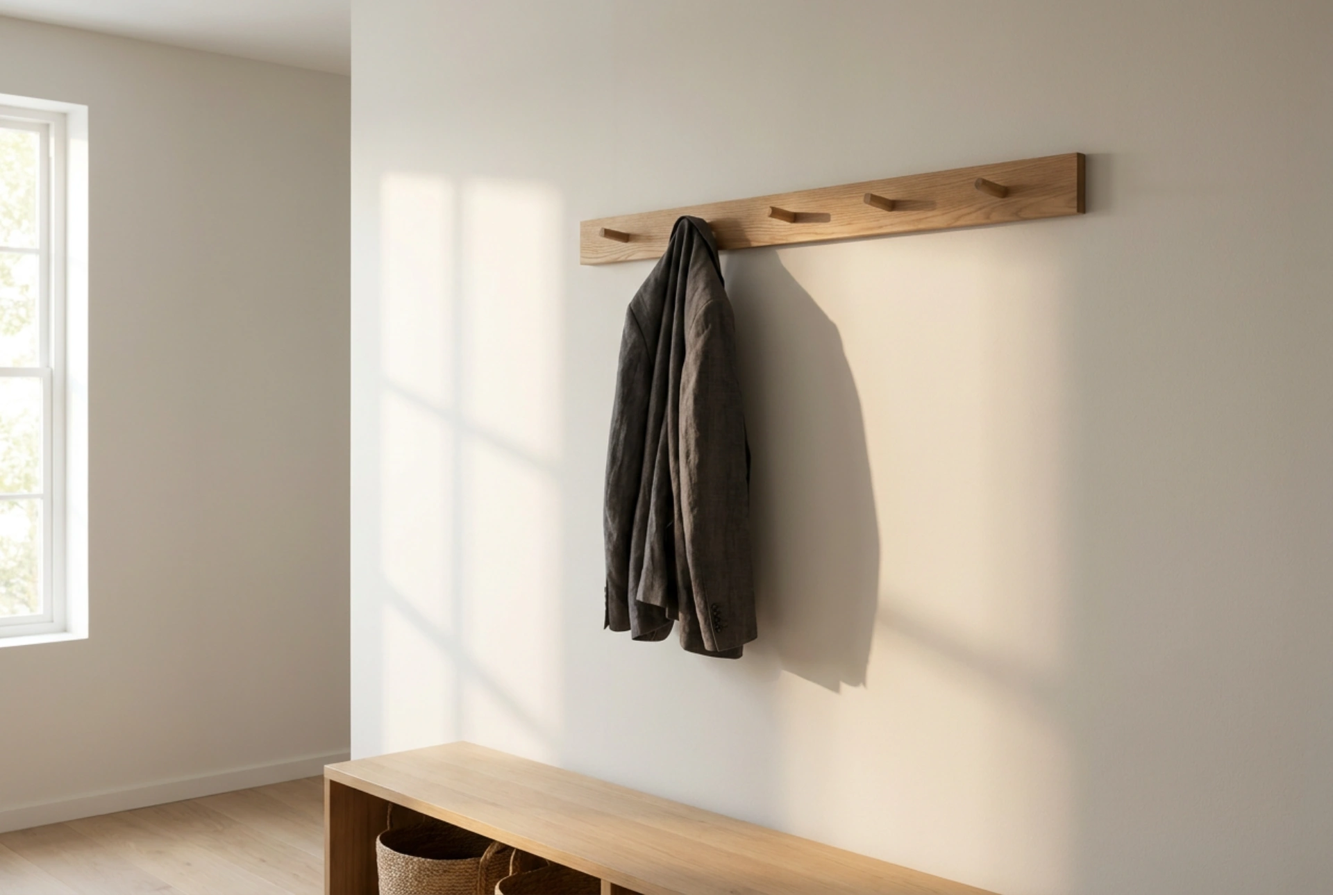 Garderobe im Flur platzieren: So bleibt der Durchgang frei