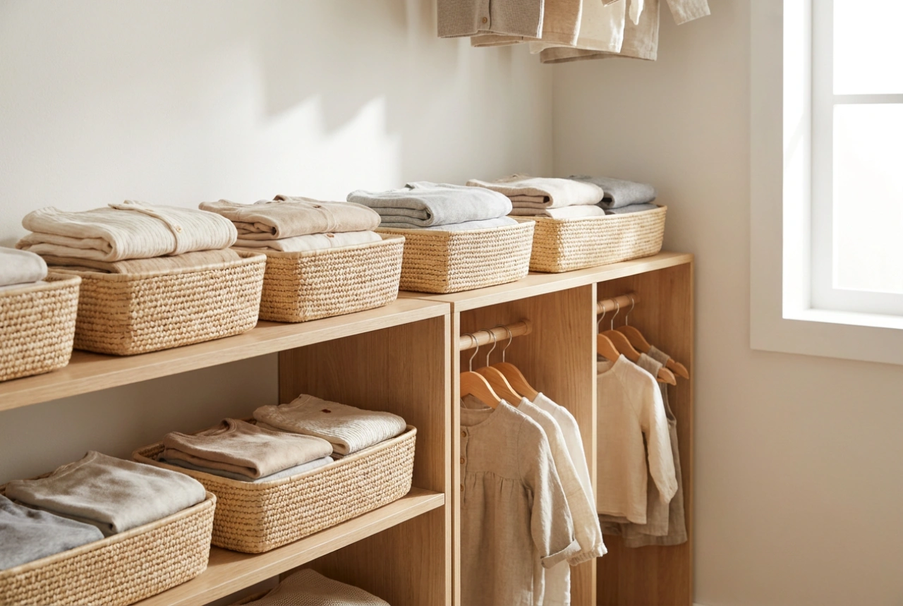 Kinderkleiderschrank organisieren: So gelingt das selbstständige Aufräumen
