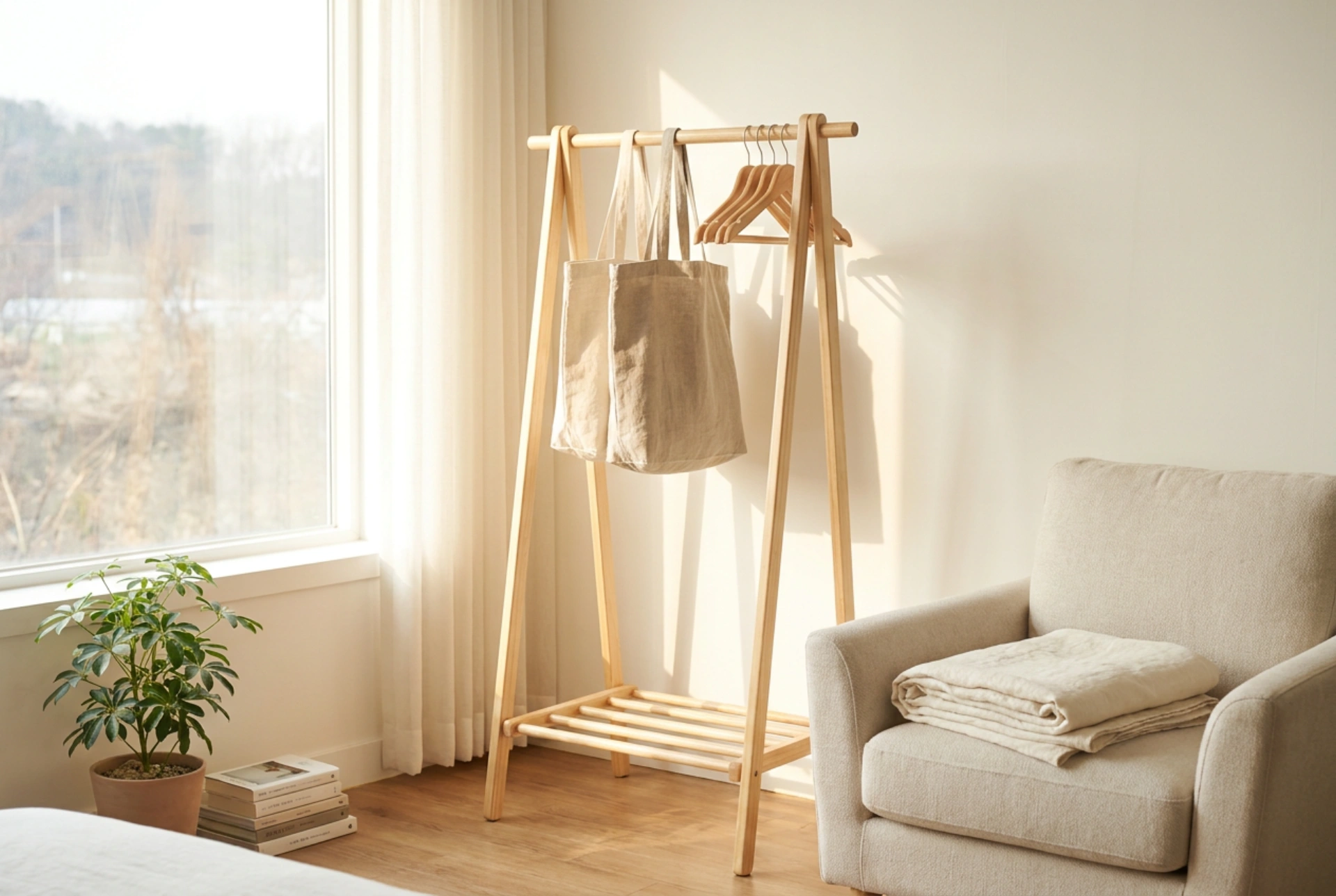 Die richtige Platzierung des Kleiderständers im Schlafzimmer: Ergonomie und Raumklima