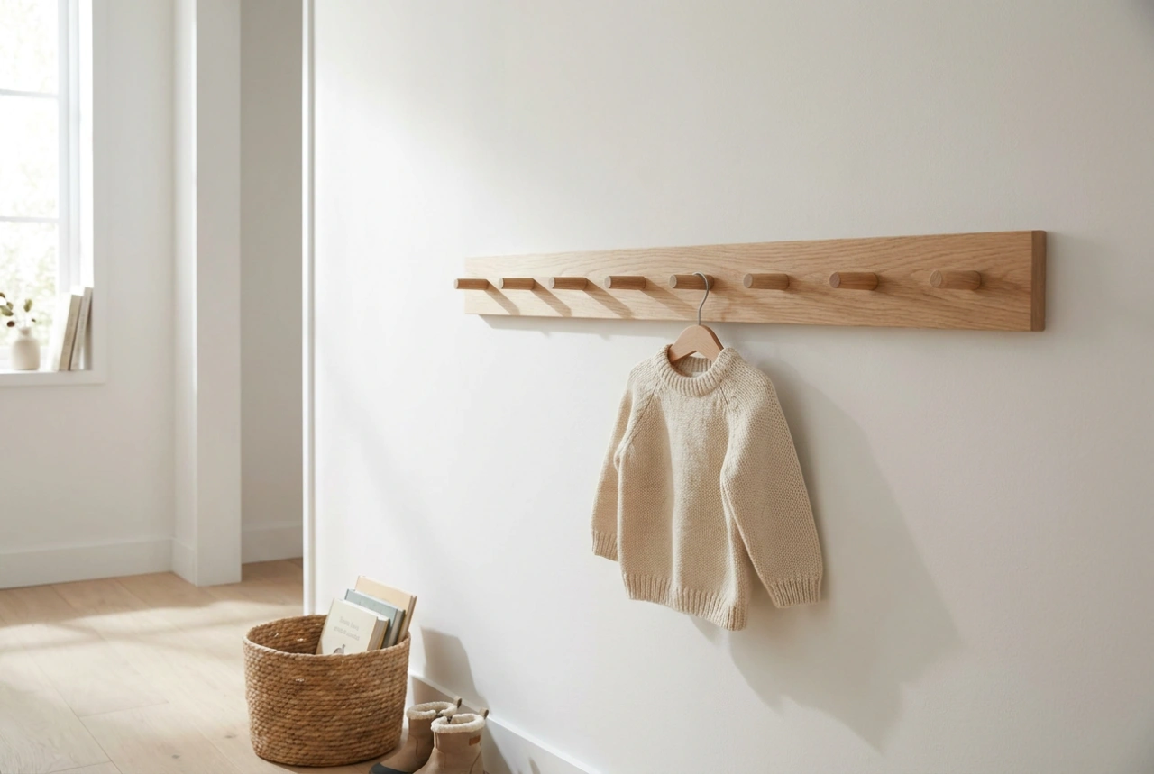 Kindergarderobe für selbstständiges Aufräumen: Die optimale Ergonomie im Flur