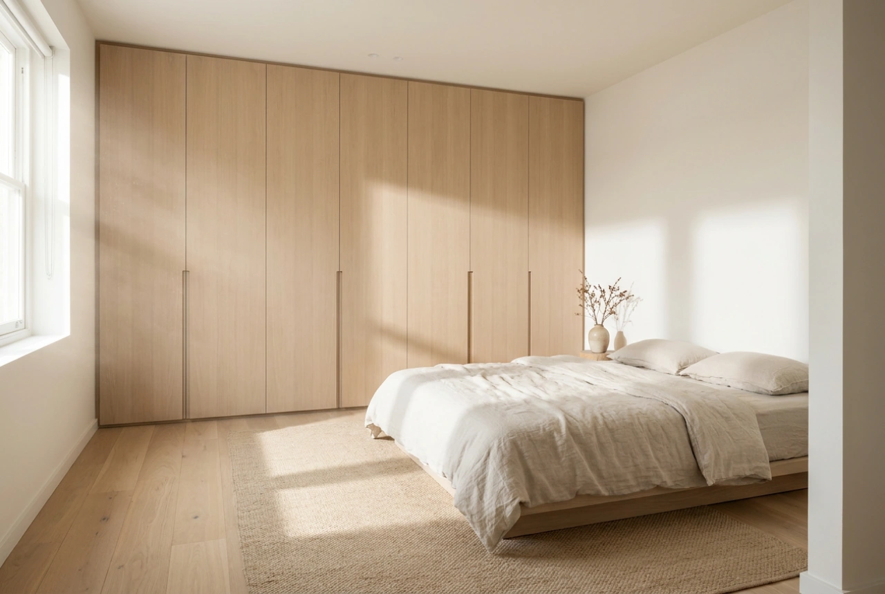 Kleines Schlafzimmer mit Kleiderschrank: Raumoptimierung für maximale Bewegungsfreiheit