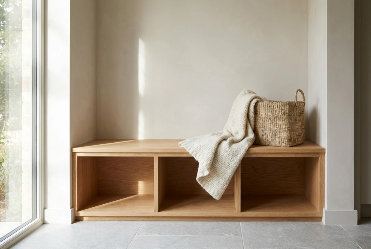 Flurgarderobe mit Sitzbank planen: Ergonomie und Stauraum für die ganze Familie