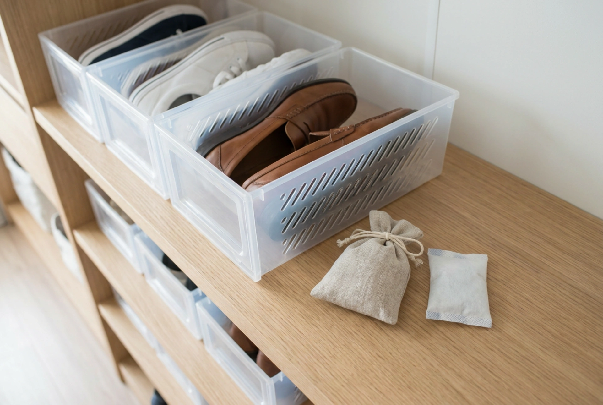 Schuhe in Plastikboxen richtig lagern: So vermeiden Sie Feuchtigkeit