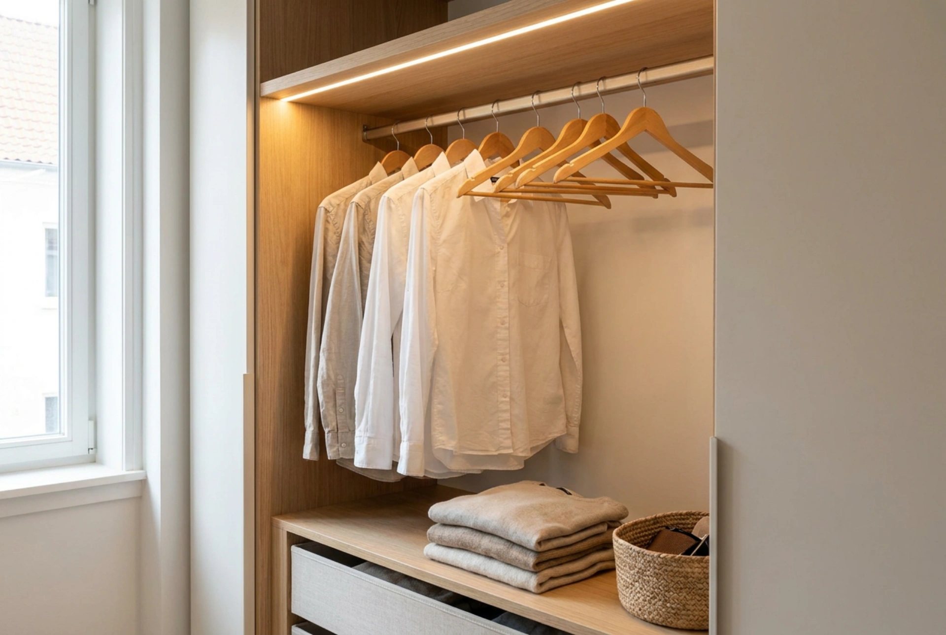 LED-Schrankbeleuchtung mit Bewegungsmelder: Optimale Sichtbarkeit im Kleiderschrank