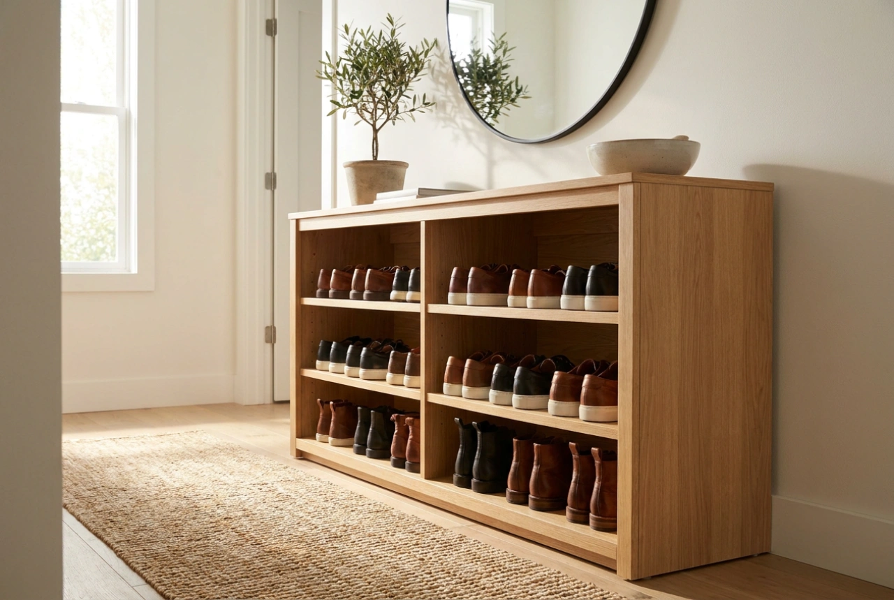 Wie Sie ein hohes Schuhregal für die ganze Familie optimal planen