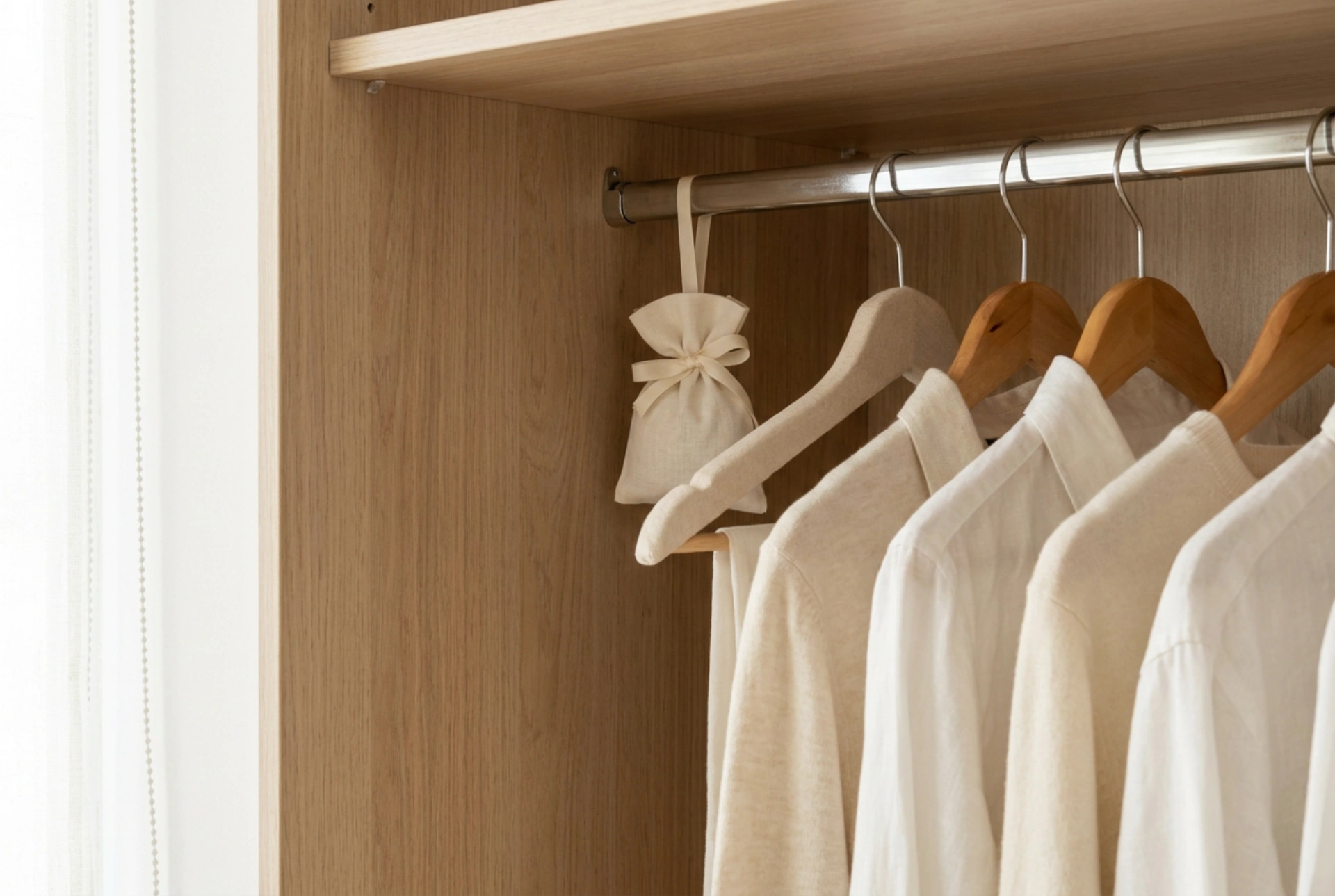 Wie Sie Duftanhänger im Kleiderschrank verwenden, ohne die Kleidung zu überladen