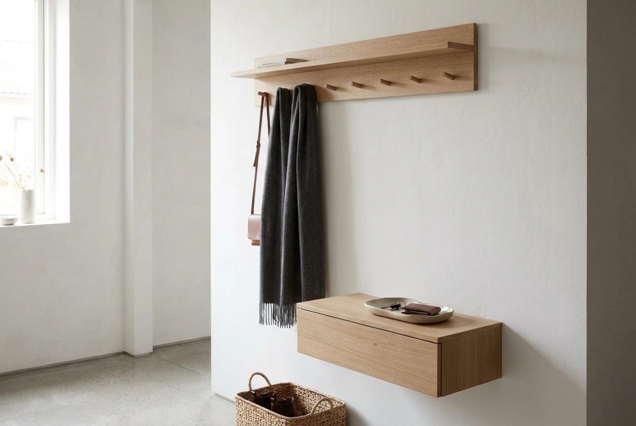 Wandgarderobe im schmalen Flur optimal platzieren: Ergonomie und Raumwirkung