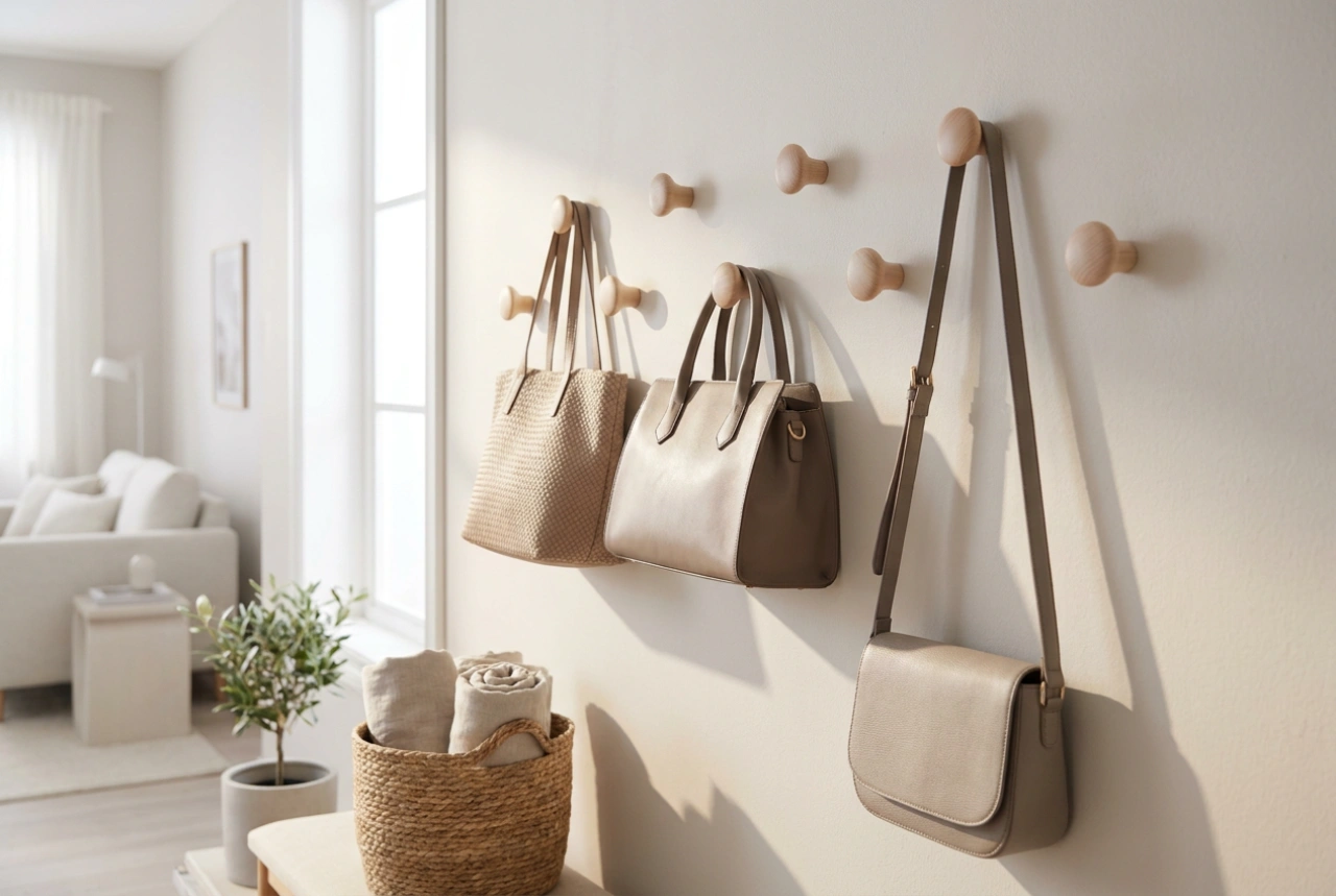 Wie Sie einen Wand-Taschenhalter für eine ordentliche Aufbewahrung optimal planen