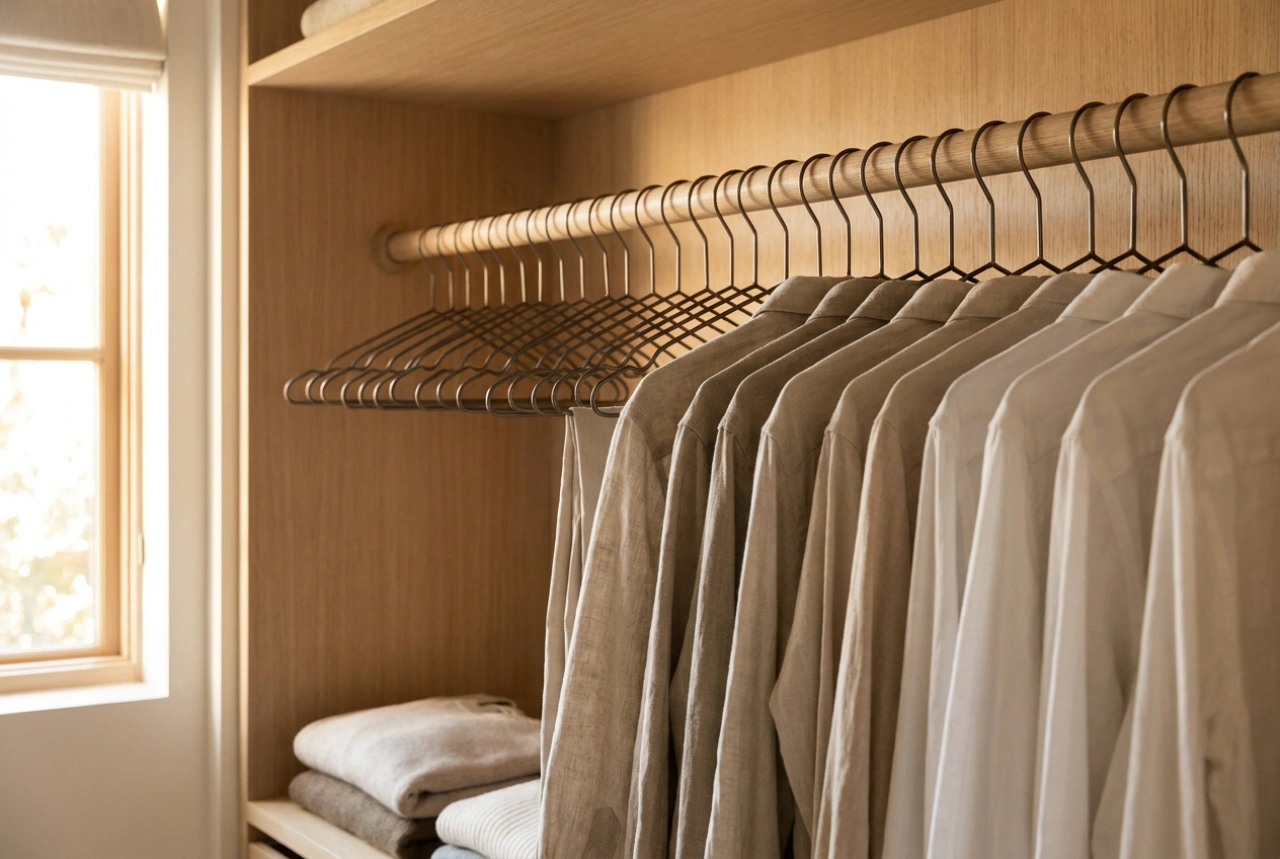 Wie Sie Hosenkleiderbügel richtig auswählen und Knitterfalten im Kleiderschrank vermeiden