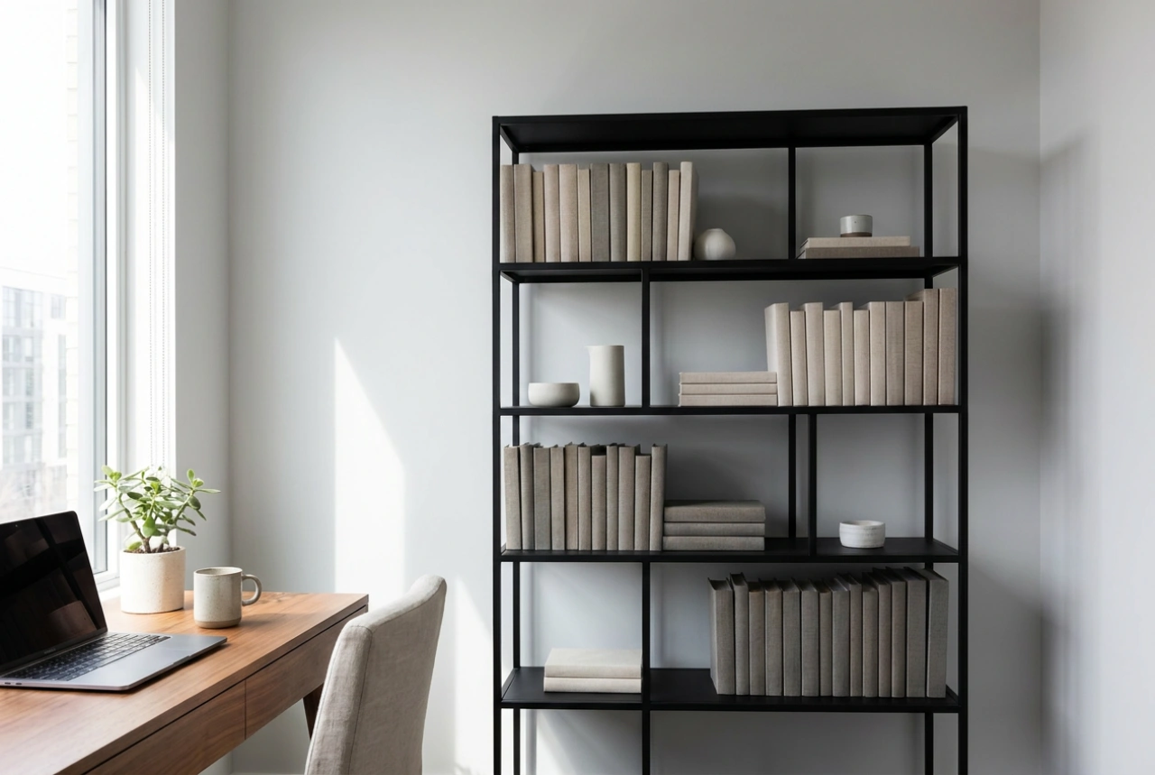 Metall-Bücherregale und die Methode für eine stabile Heimbibliothek