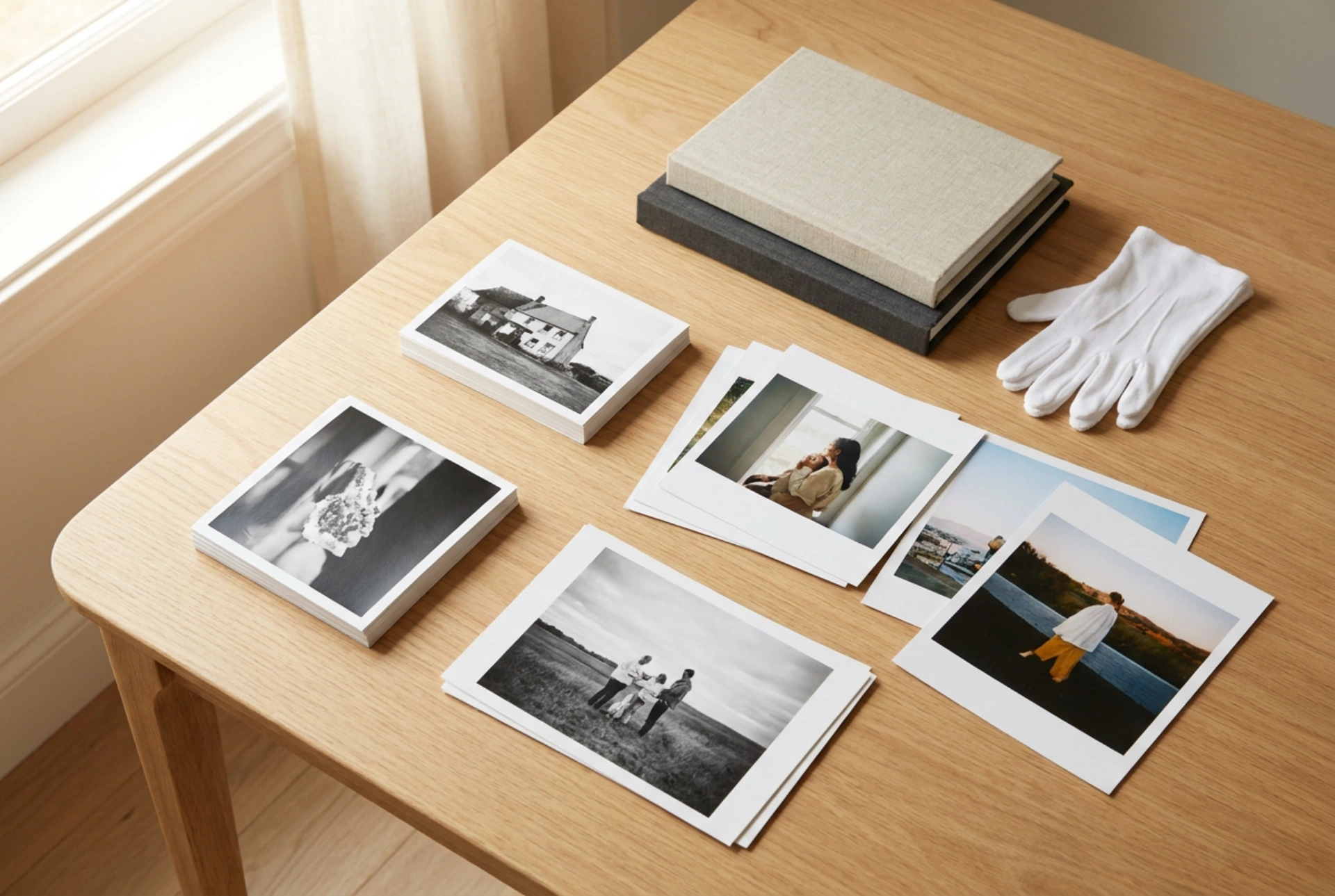 Wie man Fotoabzüge in Einsteckalben ohne Chaos sortiert