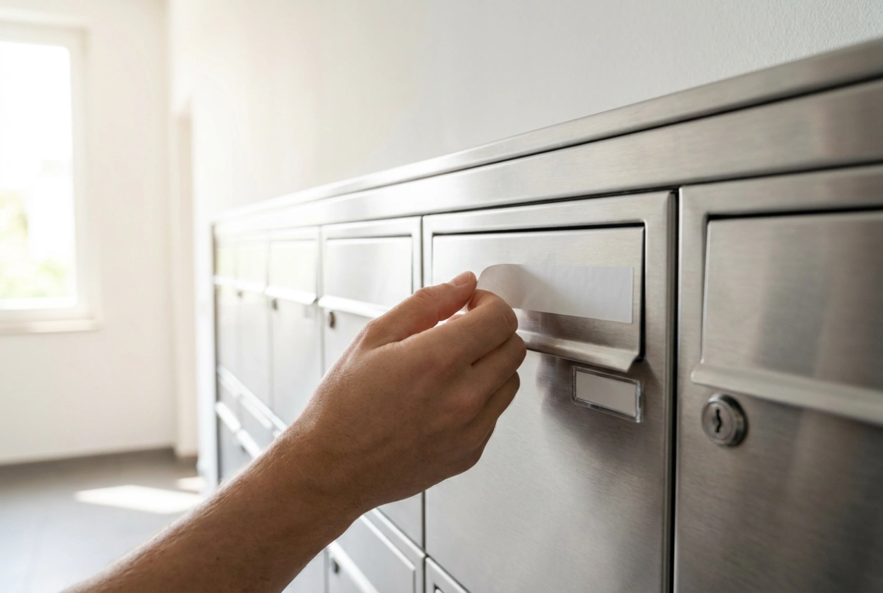 Briefkastenbeschriftung im Mehrfamilienhaus: System und Material für dauerhafte Ordnung