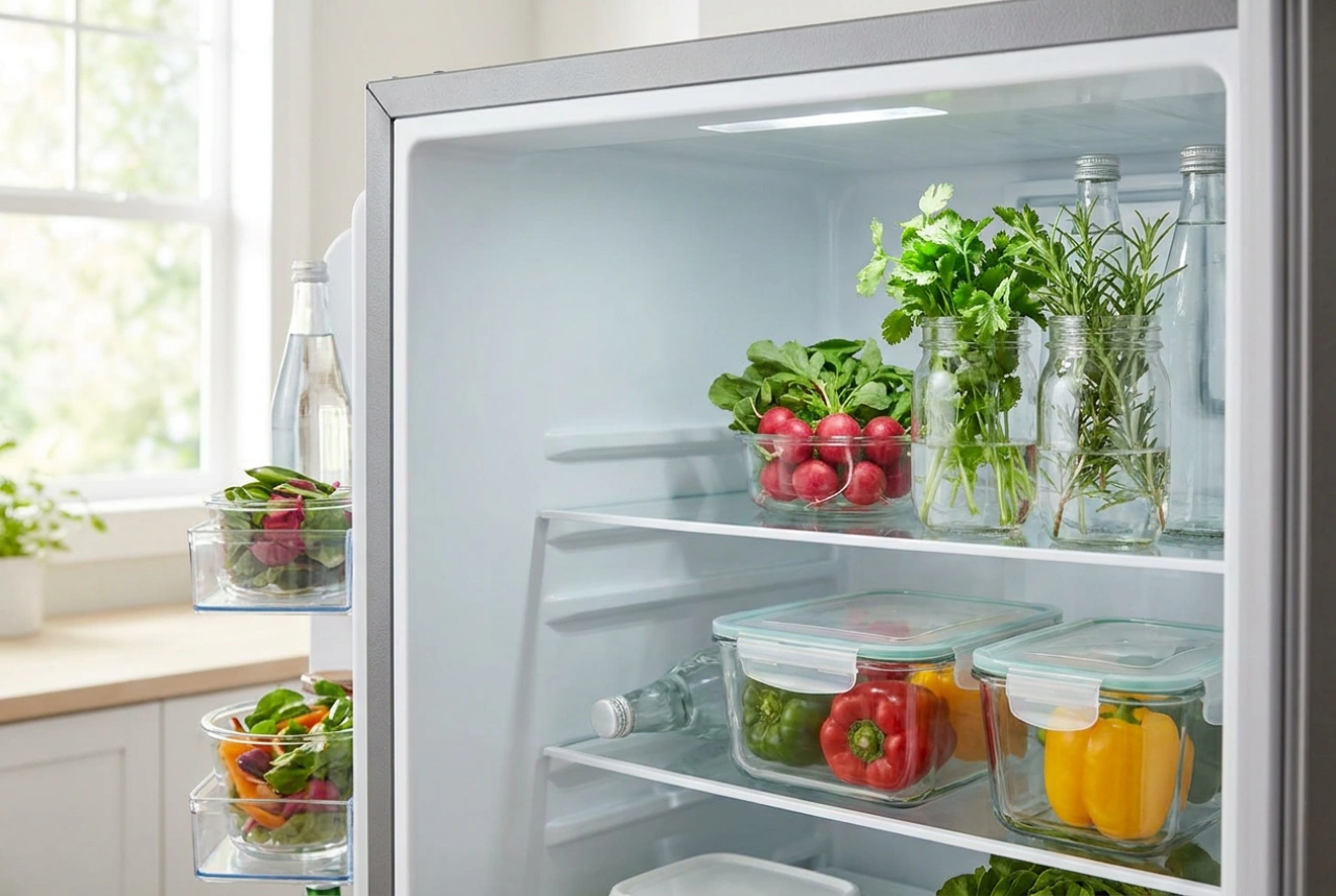 Wie Sie einen kleinen Einbaukühlschrank in einer kleinen Küche optimal planen