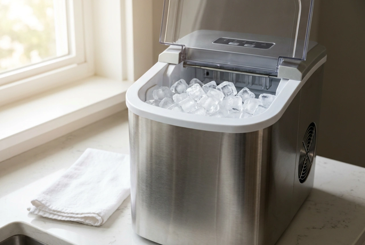 Eiswürfelbereiter richtig pflegen: So bleibt das Eis kristallklar und hygienisch rein